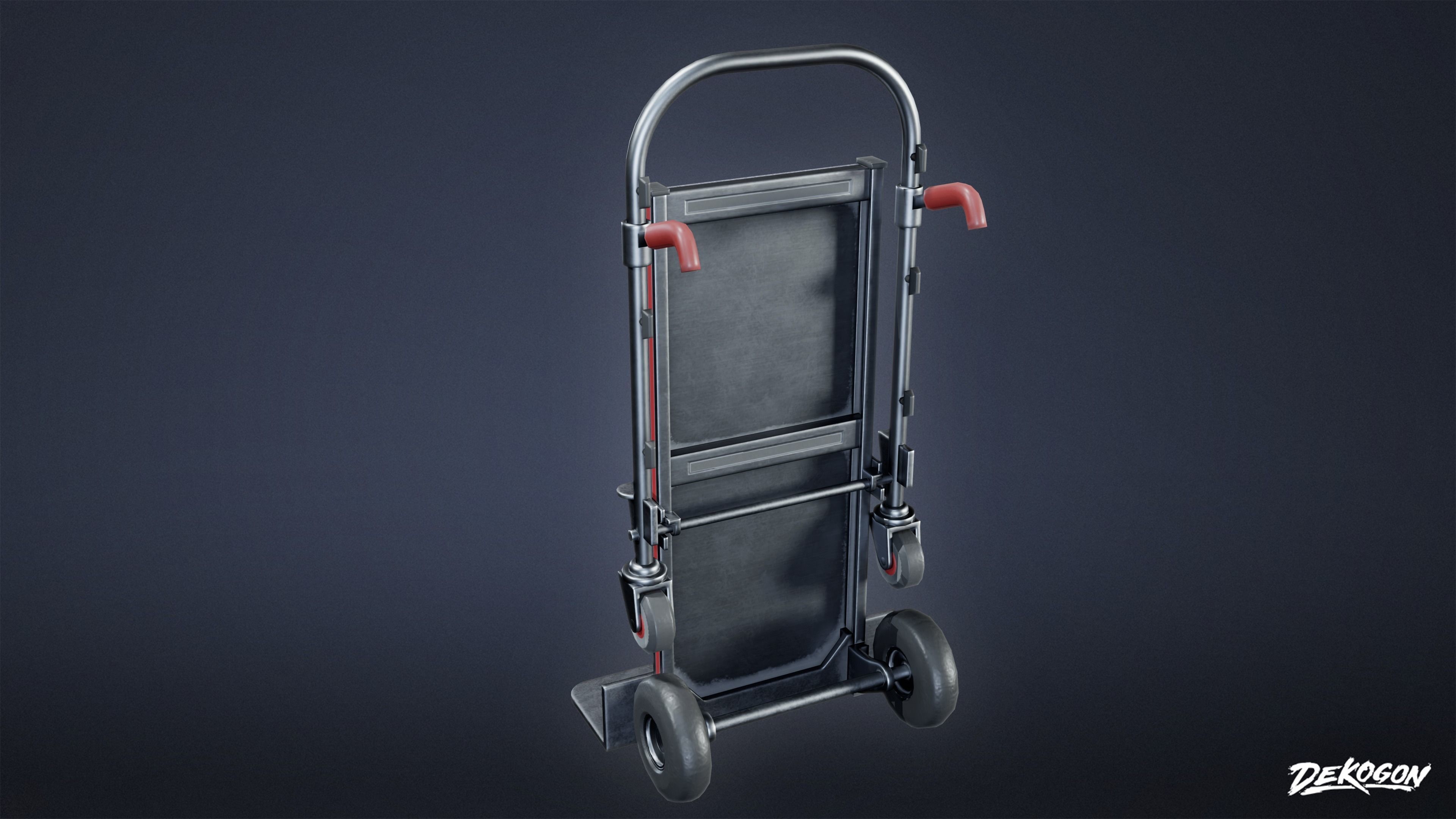 HOLLYWOOD - Production Trolly 03 - LOW POLY Low-poly 3D model_15