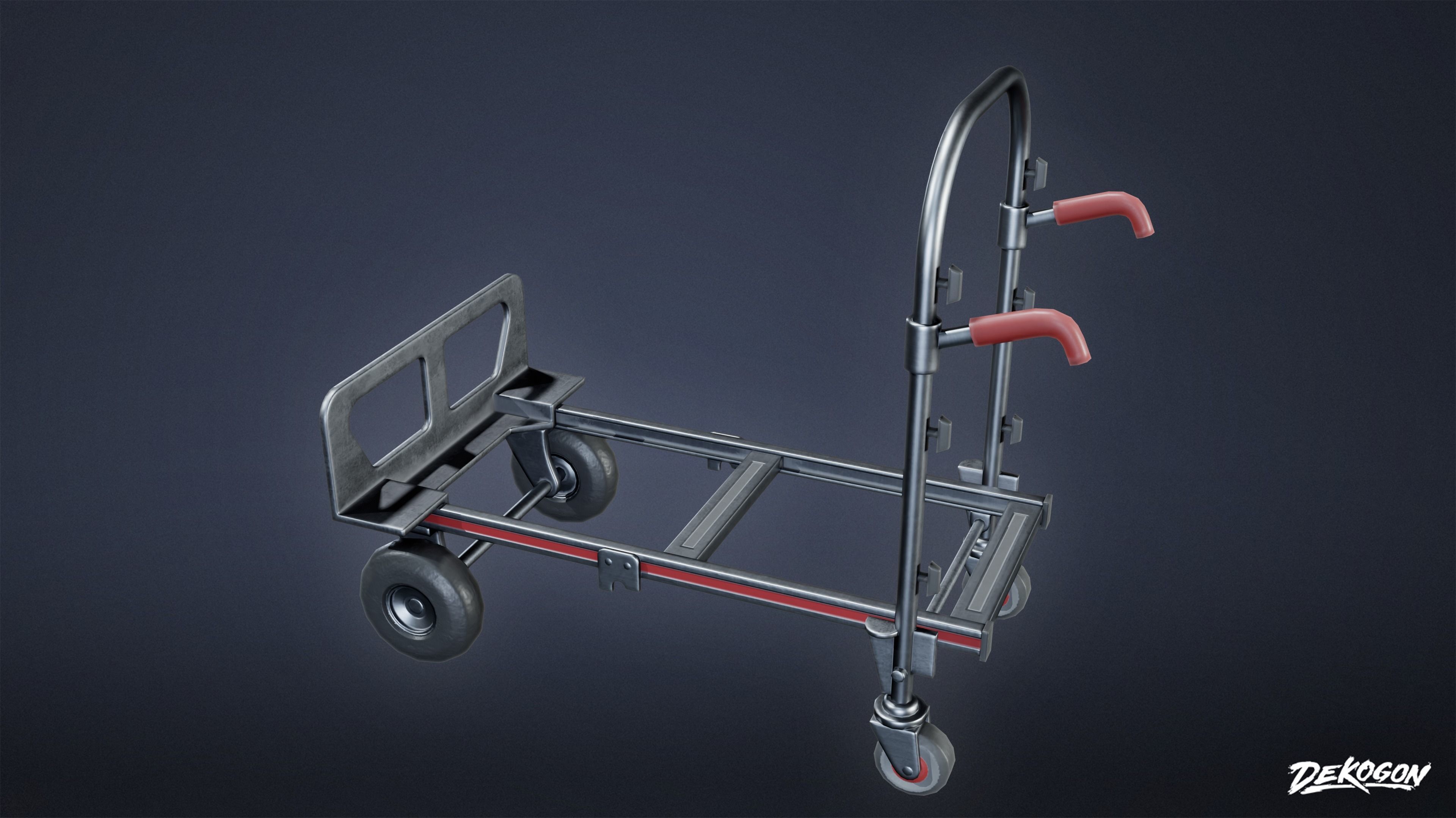HOLLYWOOD - Production Trolly 03 - LOW POLY Low-poly 3D model_11