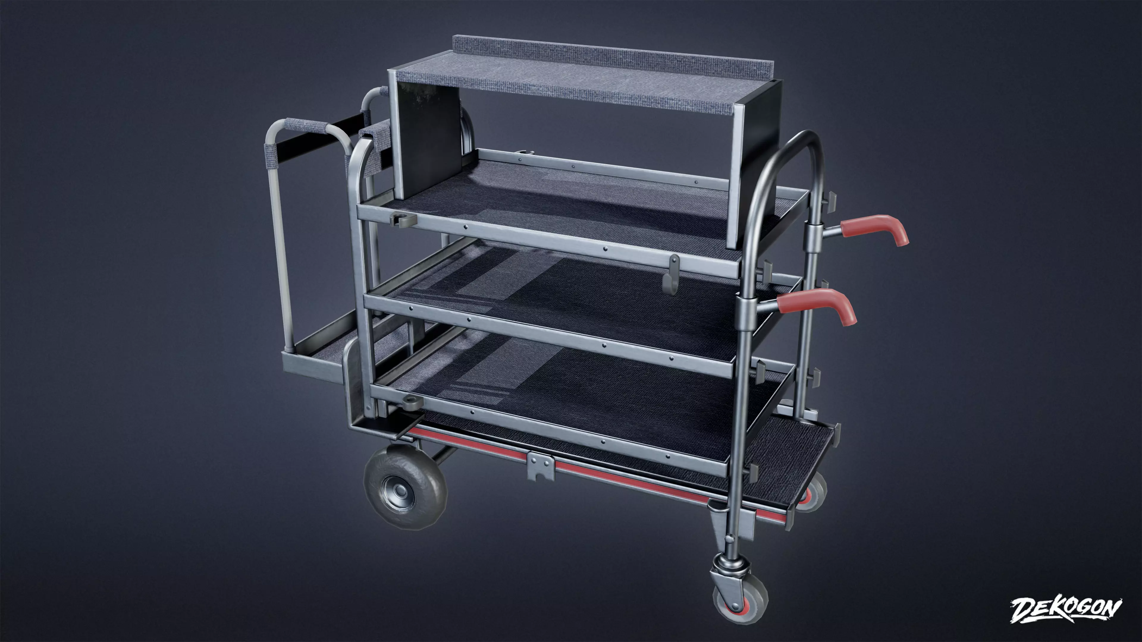 HOLLYWOOD - Production Trolly 03 - LOW POLY Low-poly 3D model_0