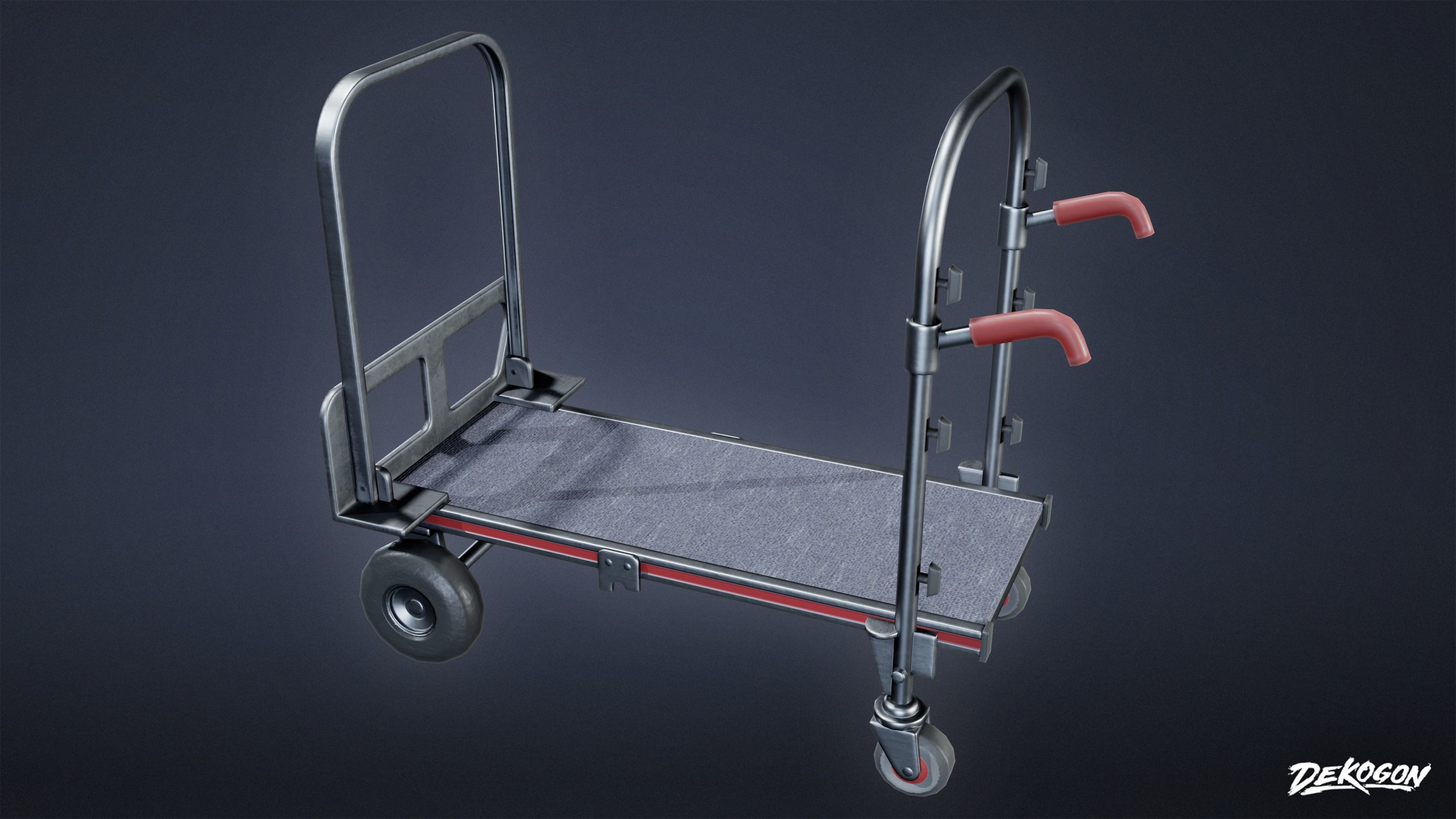 HOLLYWOOD - Production Trolly 03 - LOW POLY Low-poly 3D model_8