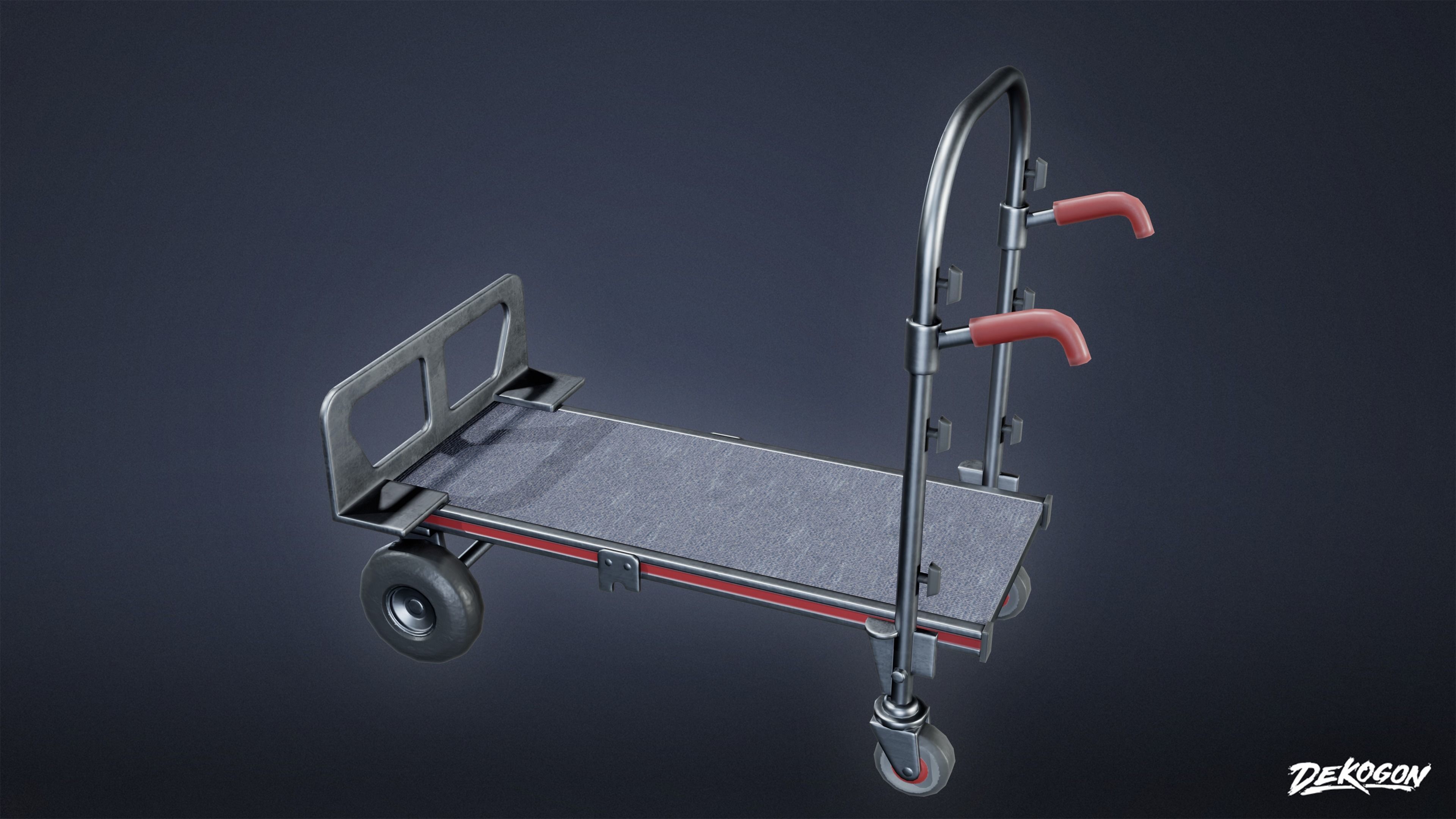 HOLLYWOOD - Production Trolly 03 - LOW POLY Low-poly 3D model_10