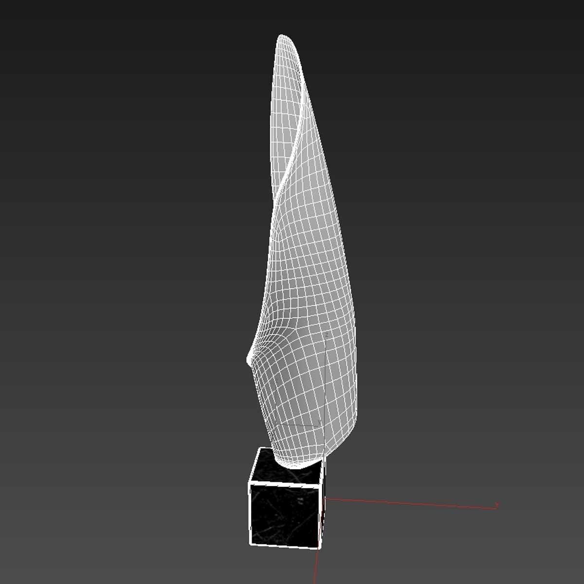 Tanis Saxby abstract sculpture 3D model_6