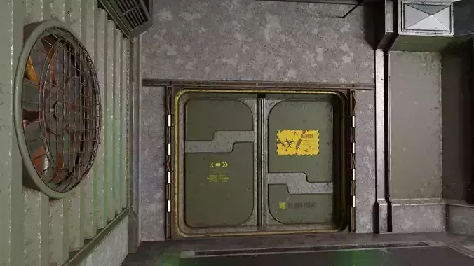 Buildingkit Military Facility Low-poly 3D model