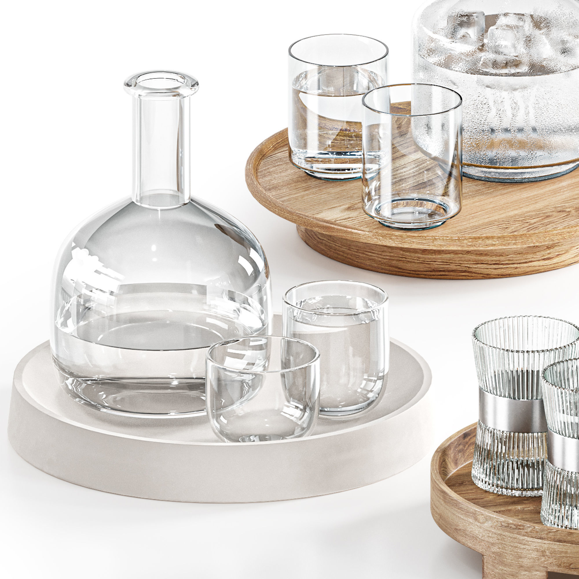 Dishes tableware set 10 3D model_4