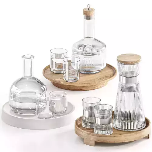 Dishes tableware set 10 3D model