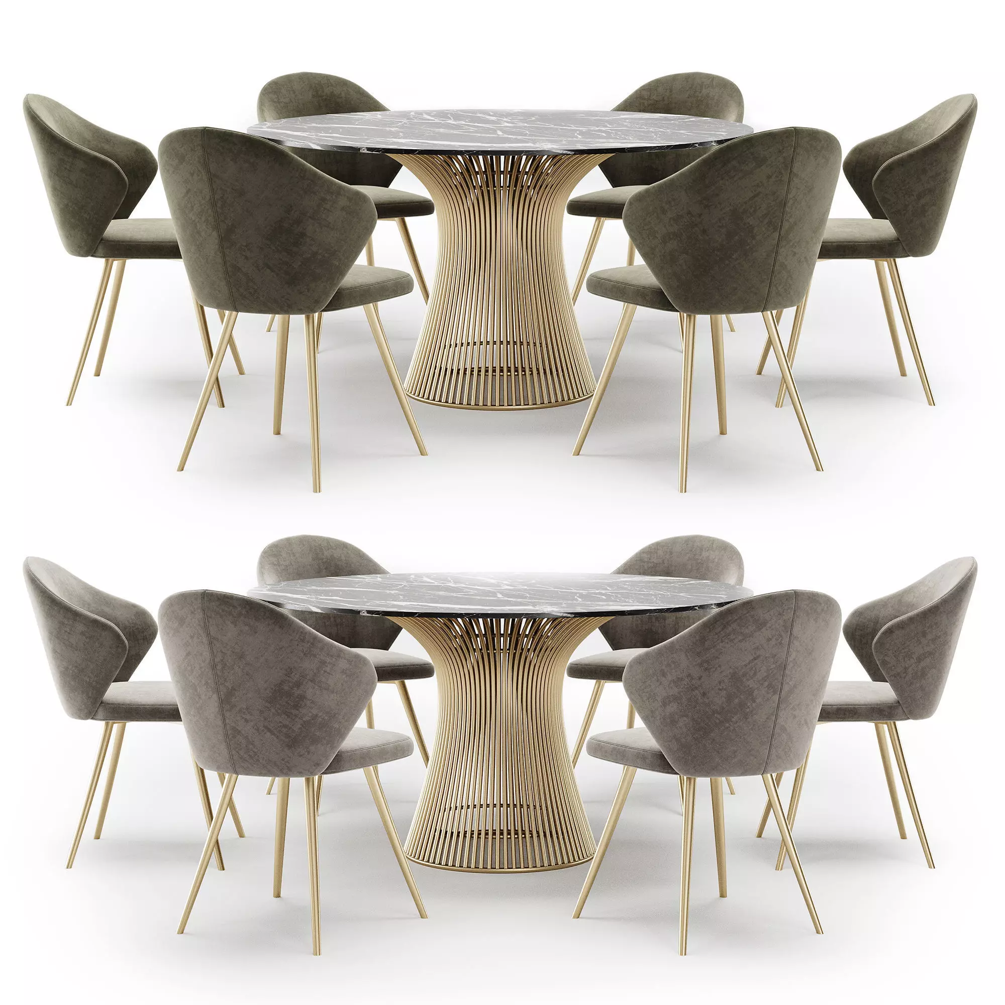 Dining set 140 3D model