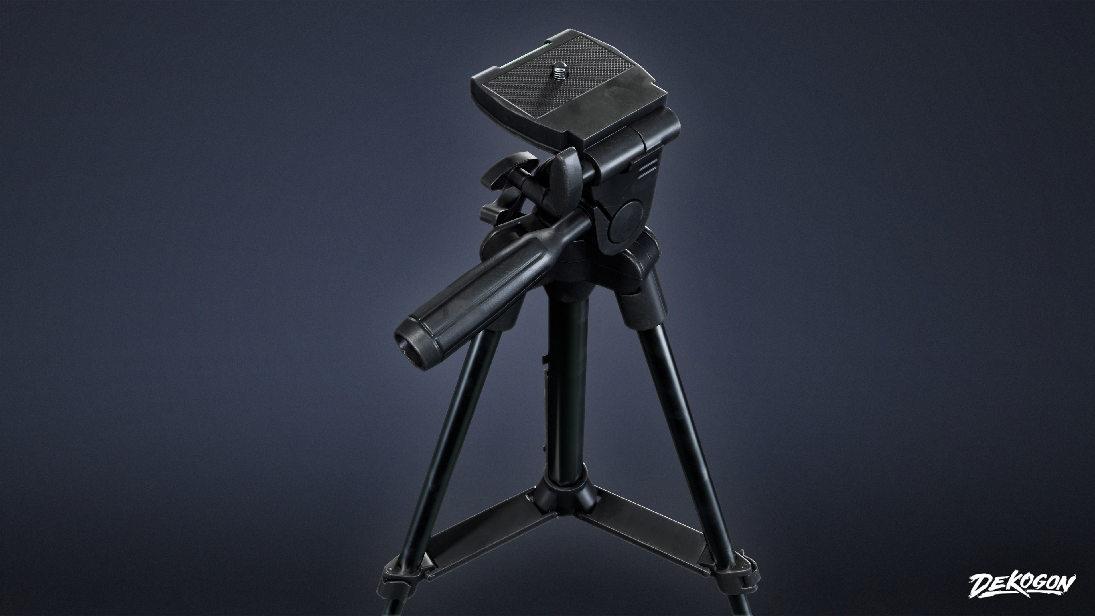 HOLLYWOOD - Tripod 01 - LOW POLY Low-poly 3D model_4
