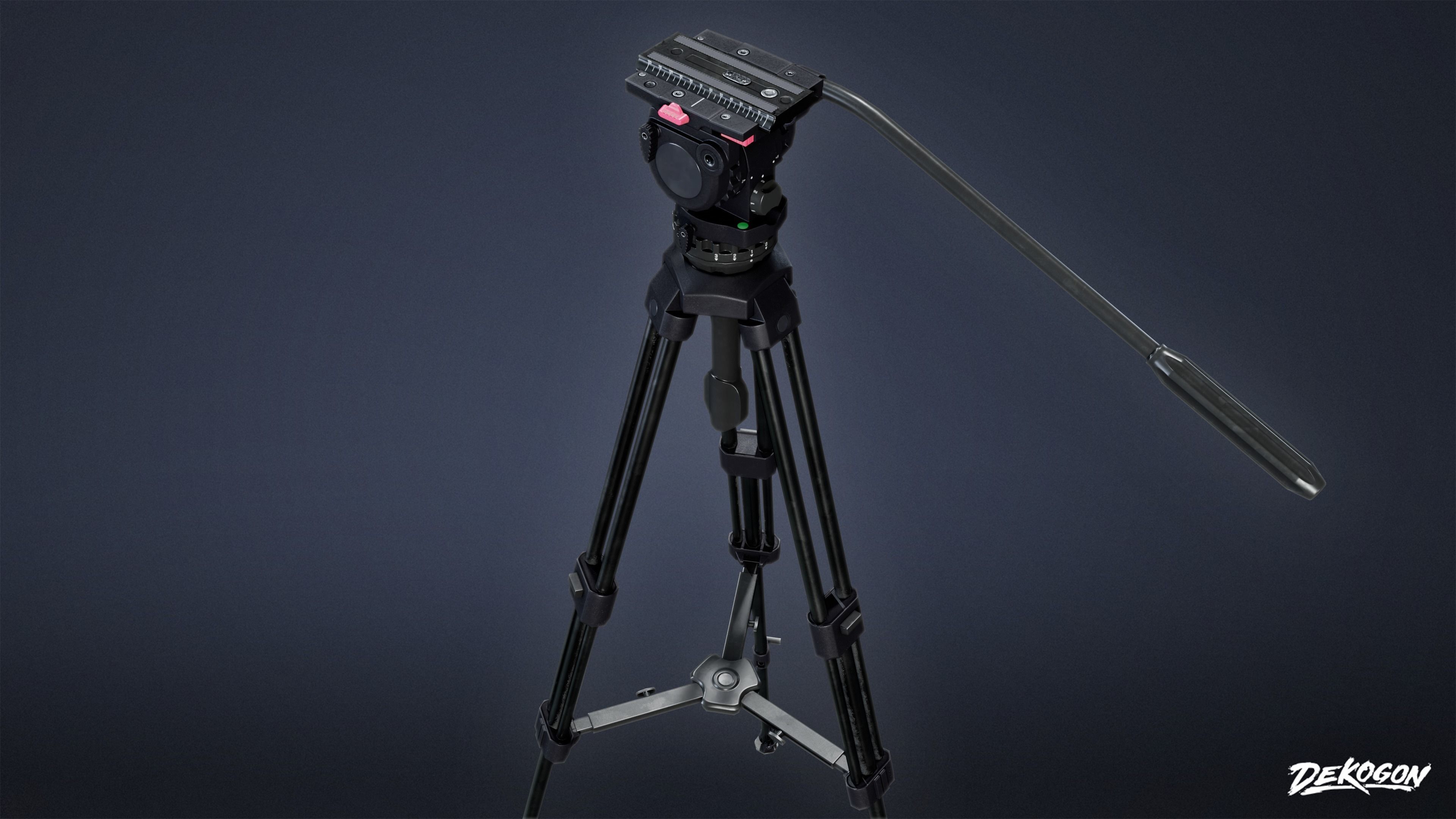 HOLLYWOOD - Tripod 02 - LOW POLY Low-poly 3D model_5