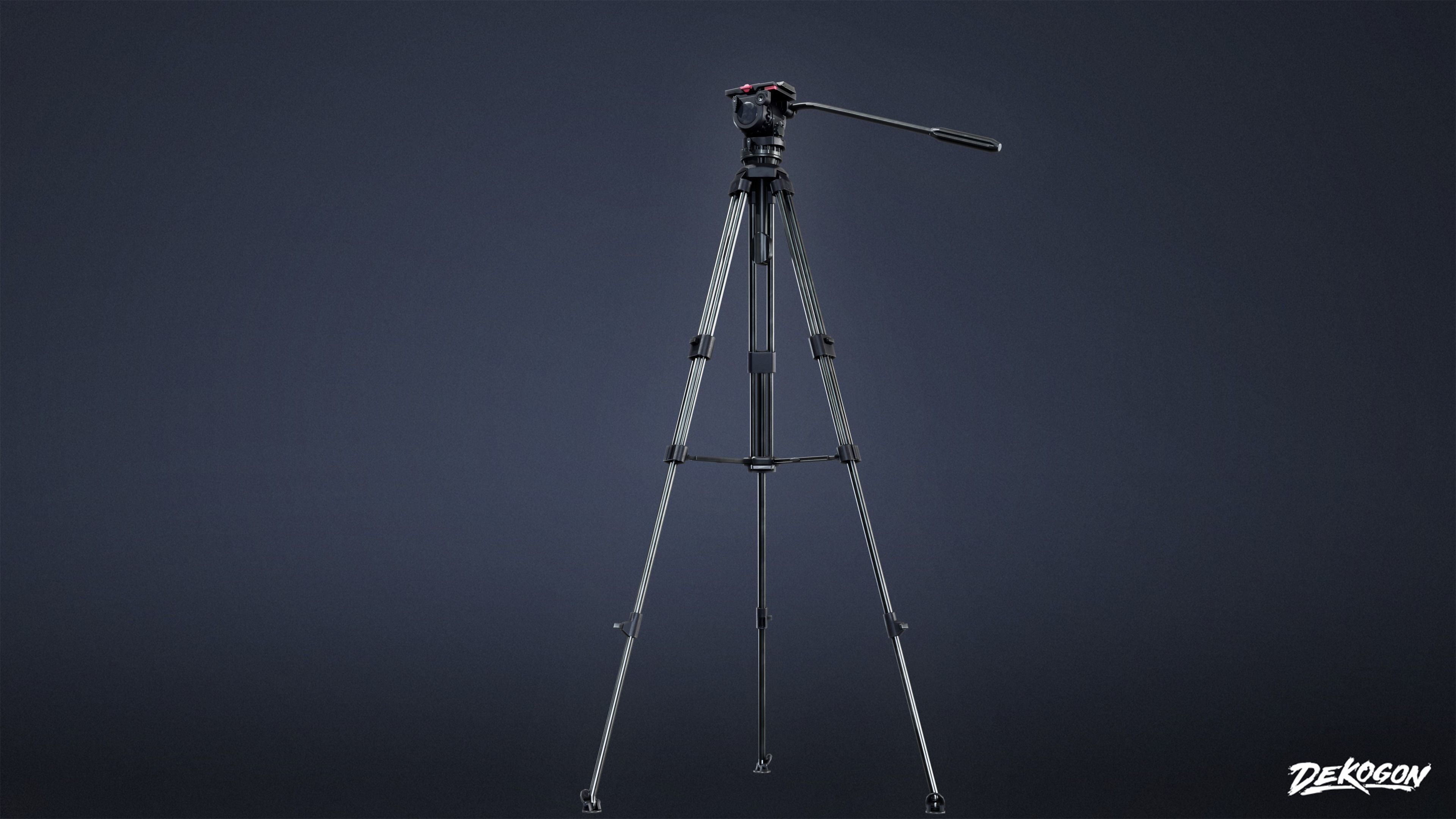 HOLLYWOOD - Tripod 02 - LOW POLY Low-poly 3D model_6