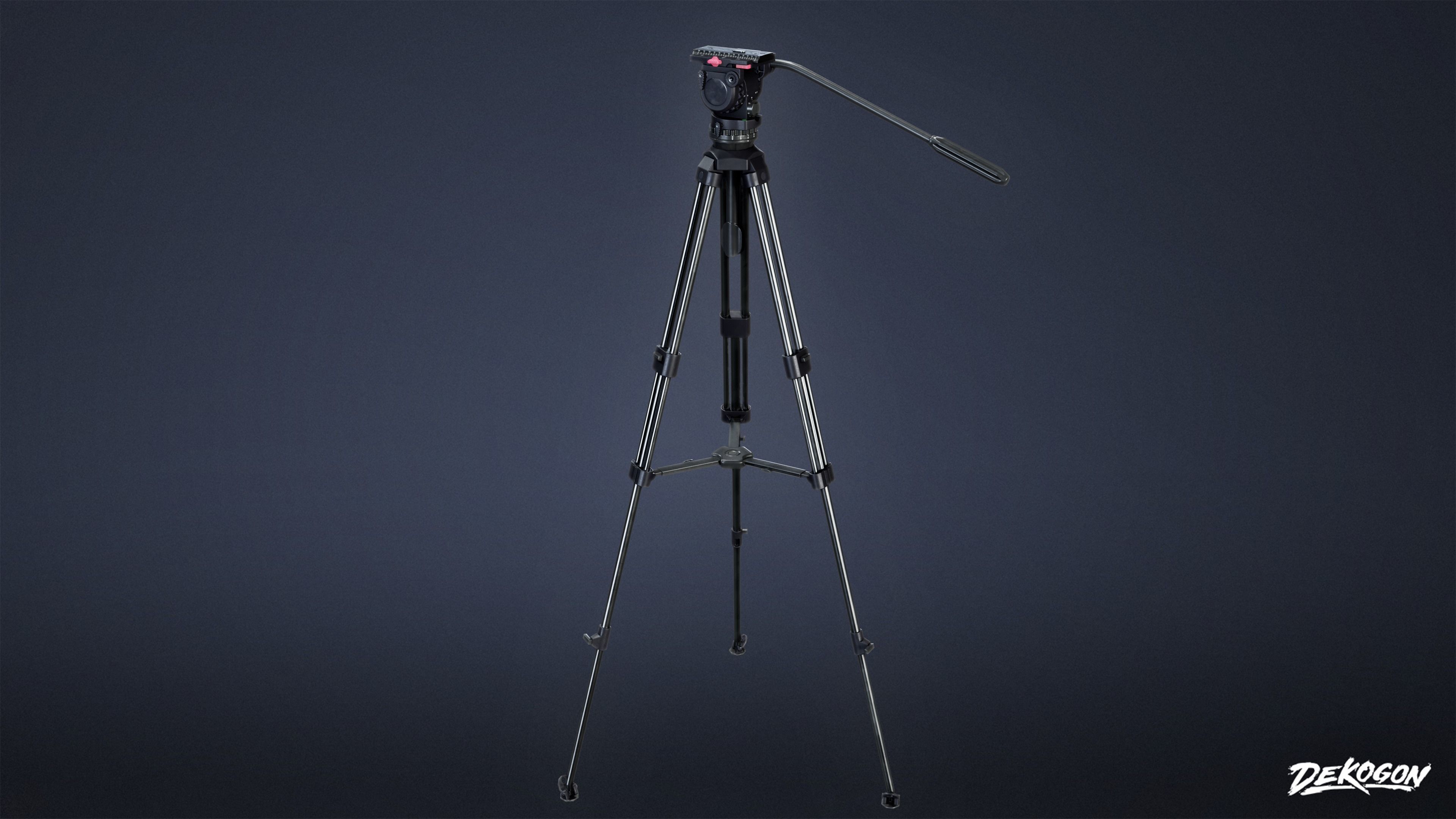 HOLLYWOOD - Tripod 02 - LOW POLY Low-poly 3D model_3
