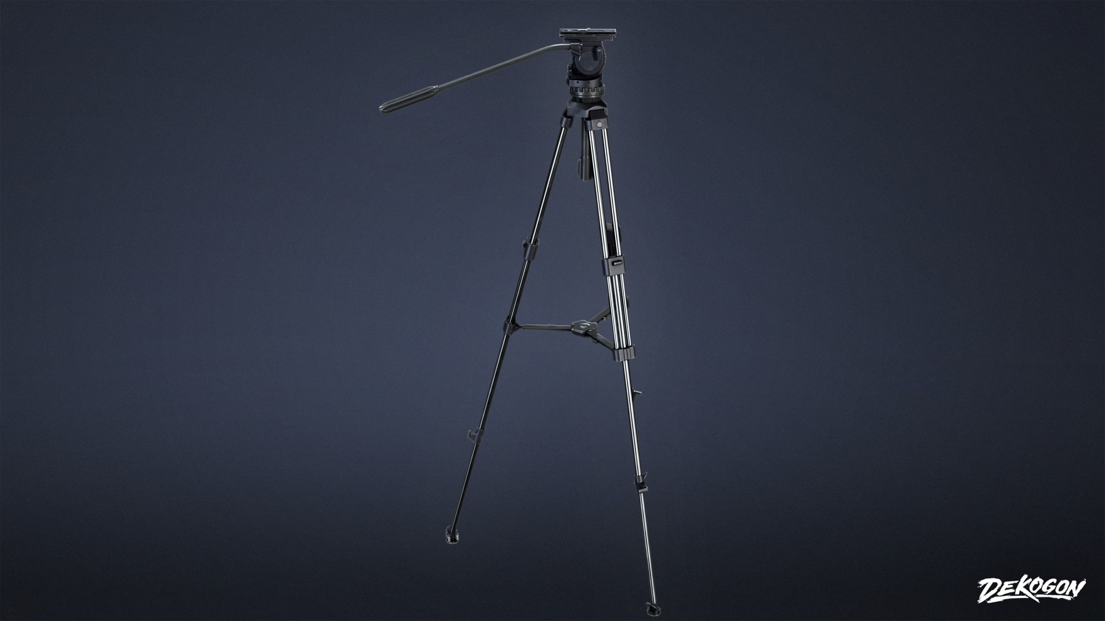 HOLLYWOOD - Tripod 02 - LOW POLY Low-poly 3D model_2