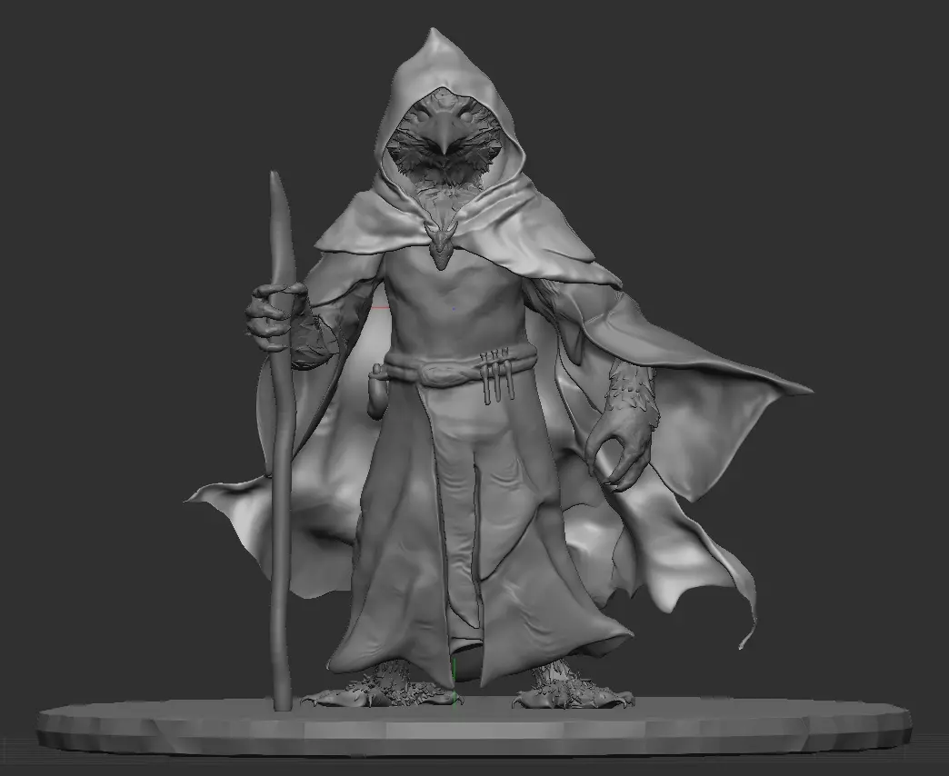 Hooded Kenku Traveler Free 3D print model