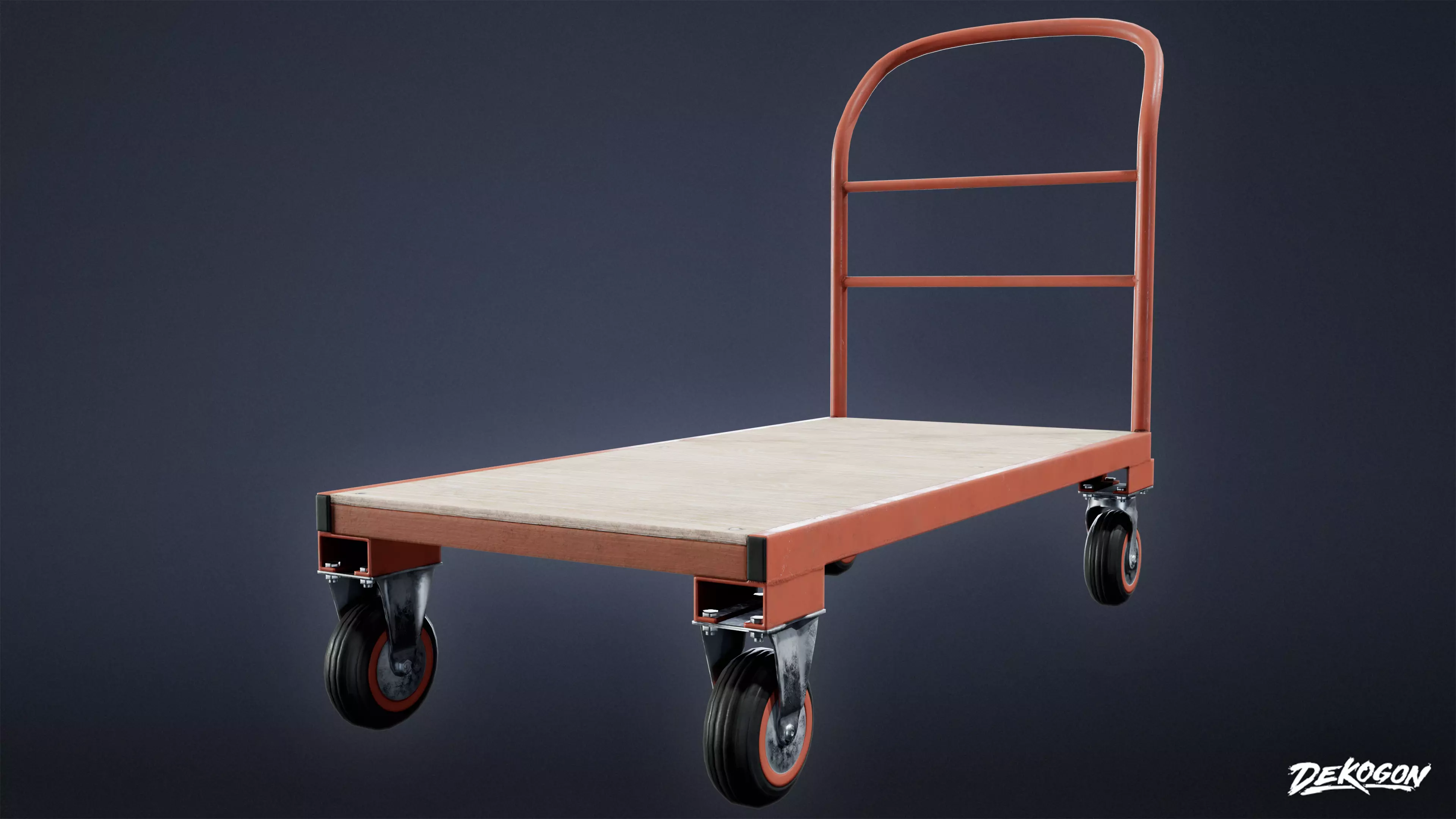 HOLLYWOOD - Trolley 02 - LOW POLY Low-poly 3D model_0