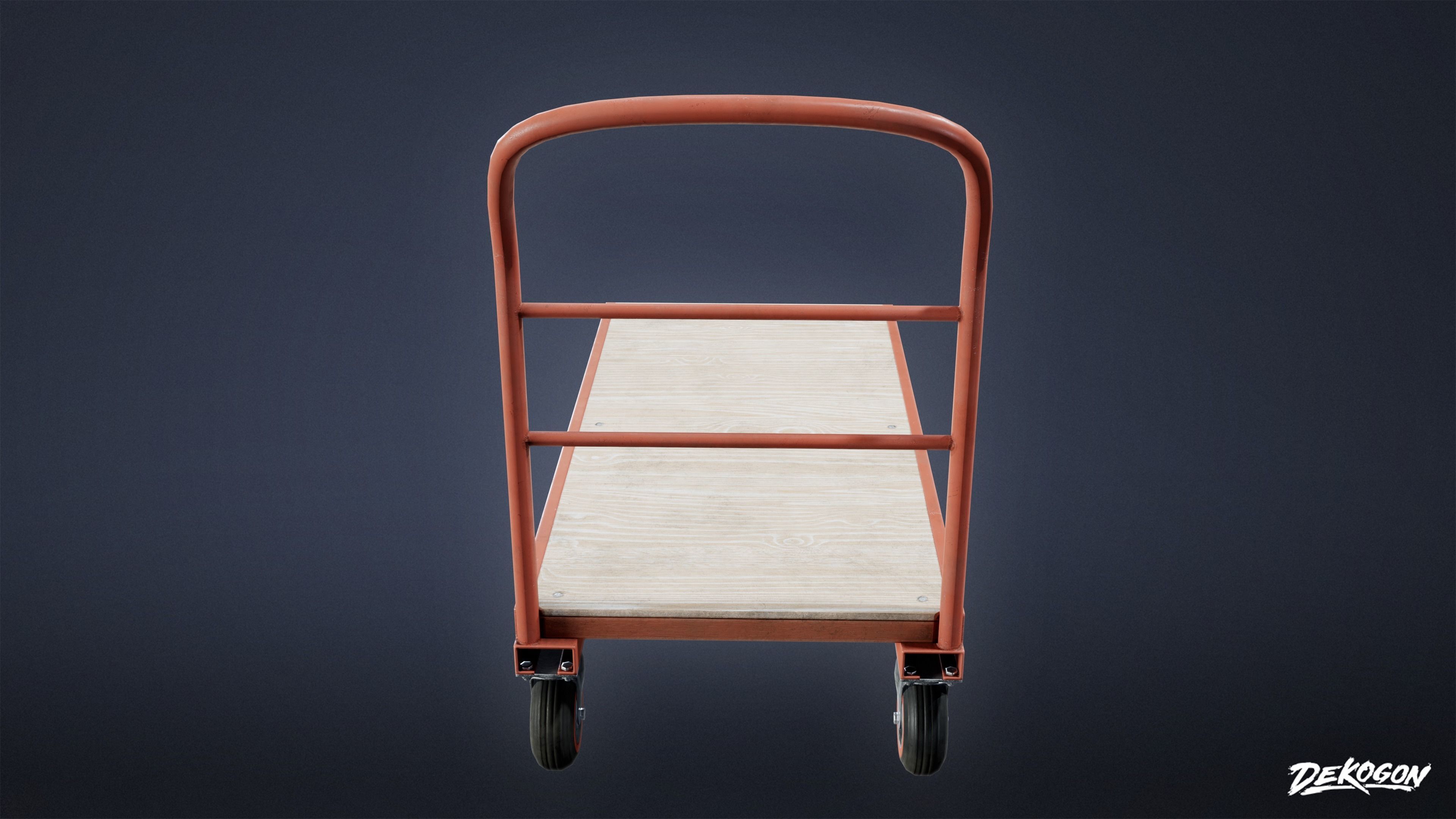 HOLLYWOOD - Trolley 02 - LOW POLY Low-poly 3D model_3