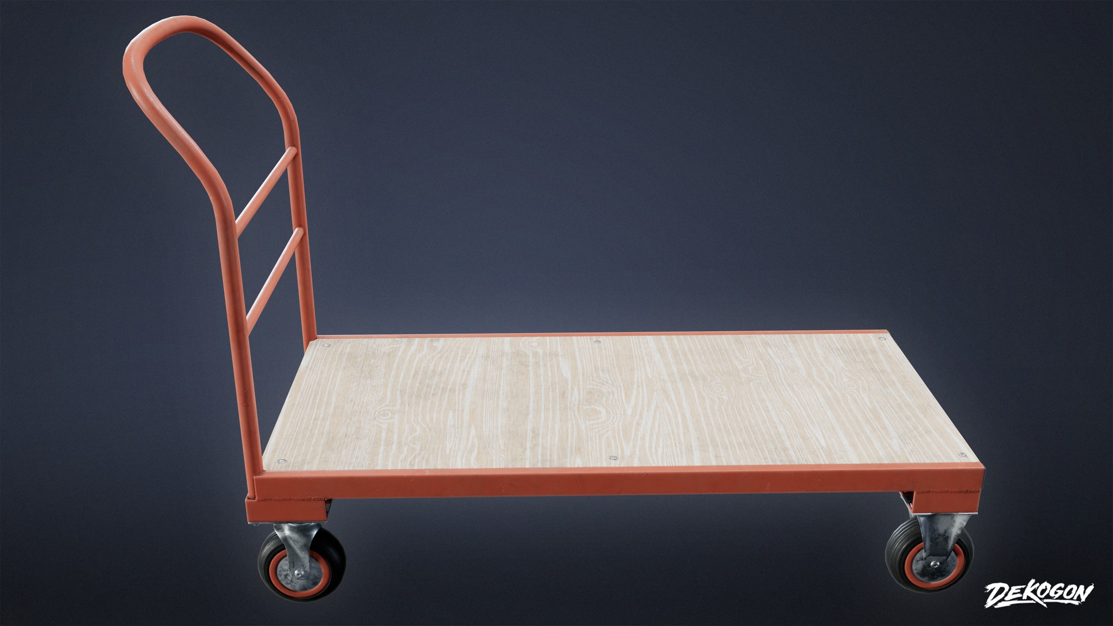 HOLLYWOOD - Trolley 02 - LOW POLY Low-poly 3D model_4