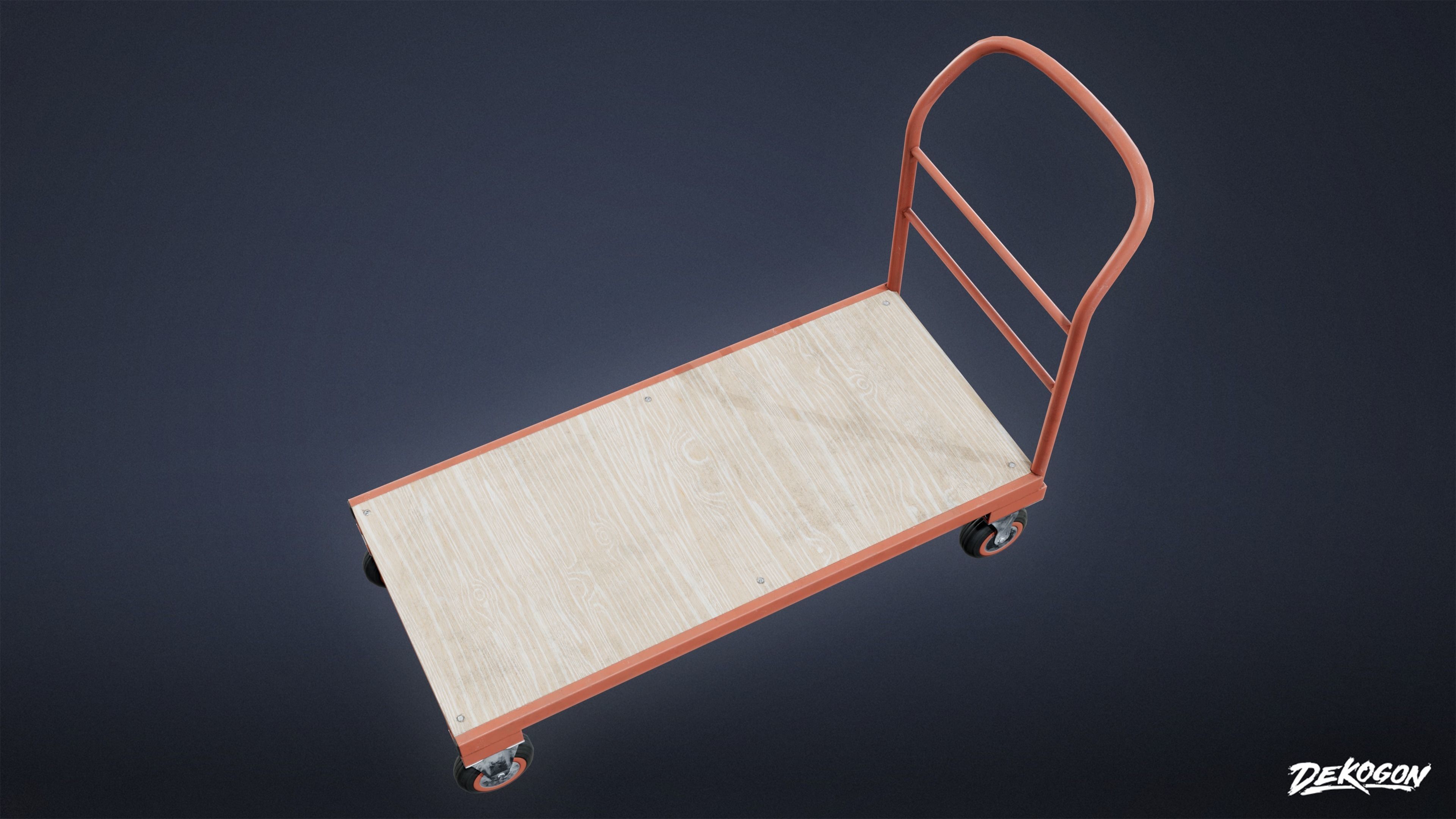 HOLLYWOOD - Trolley 02 - LOW POLY Low-poly 3D model_5