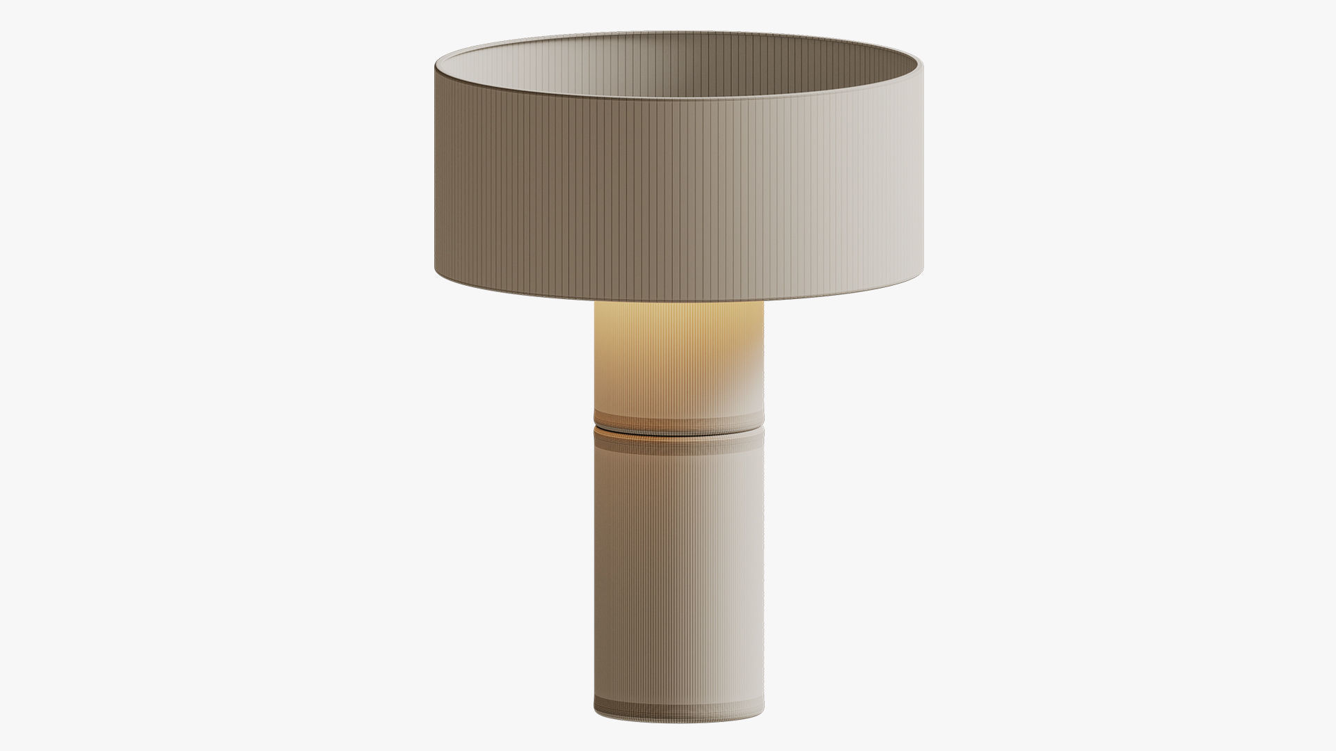 Table lamp Terra TB and brown 3D model_5