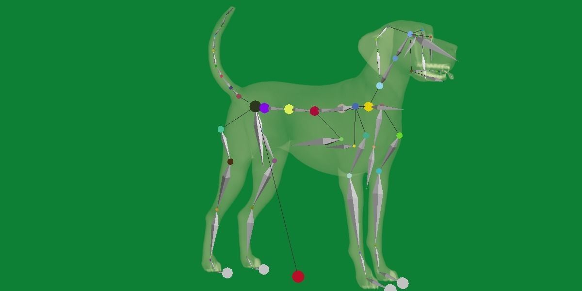 English Foxhound Dog 3D model_23