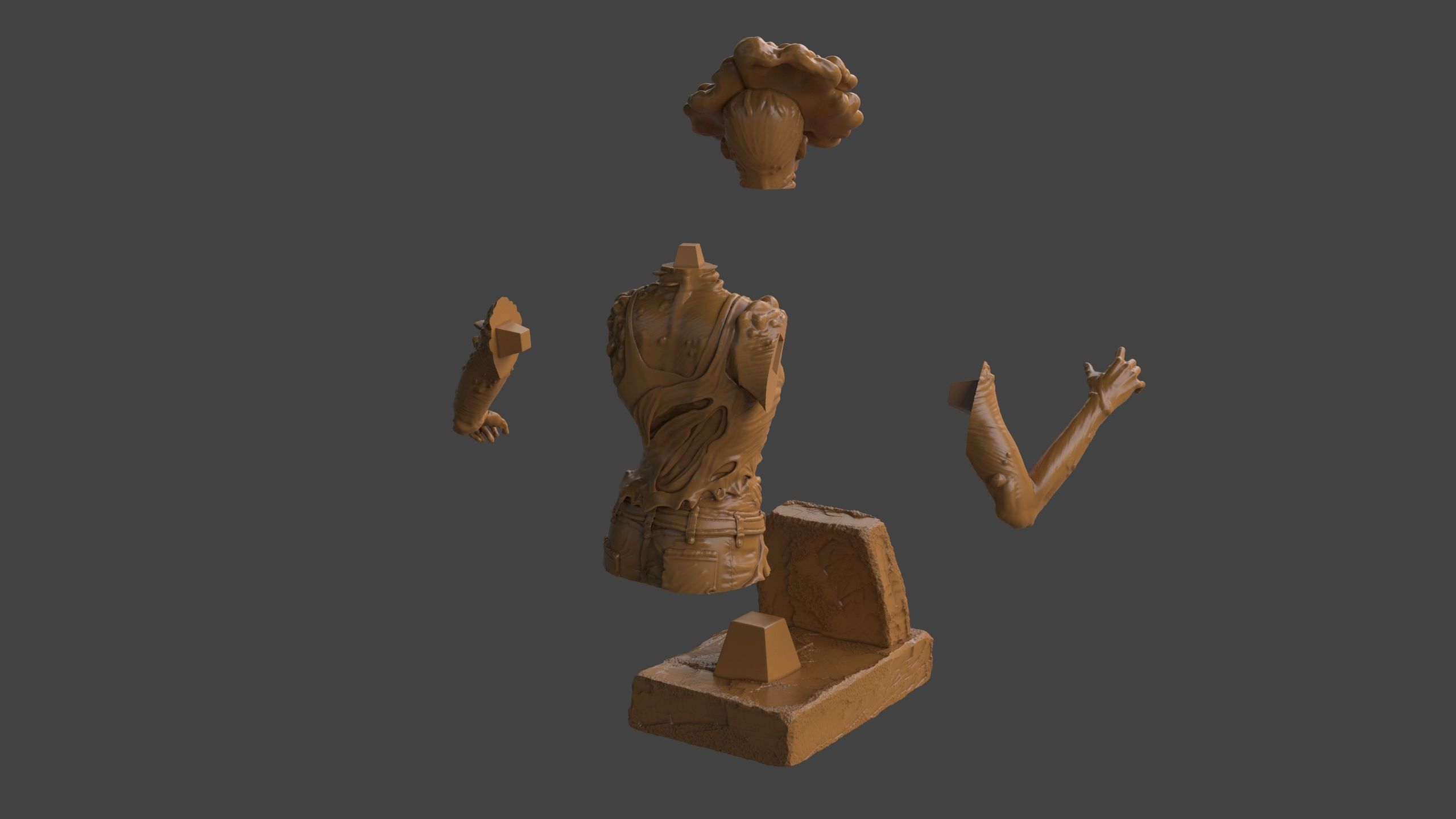 Clicker Bust 3D print model_12