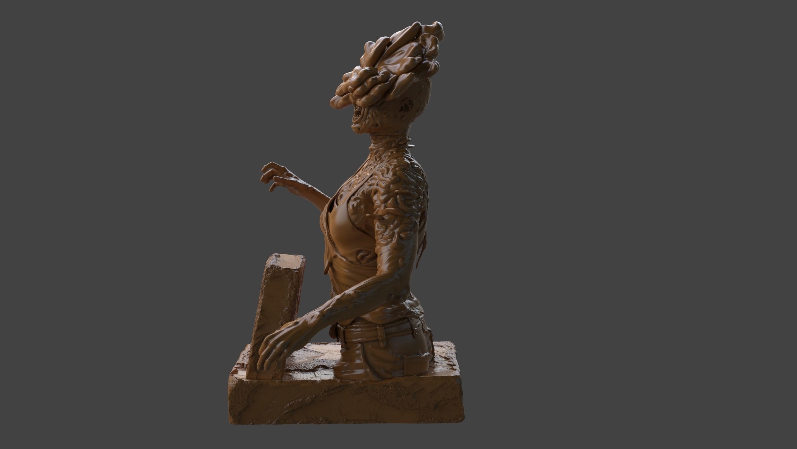 Clicker Bust 3D print model_6