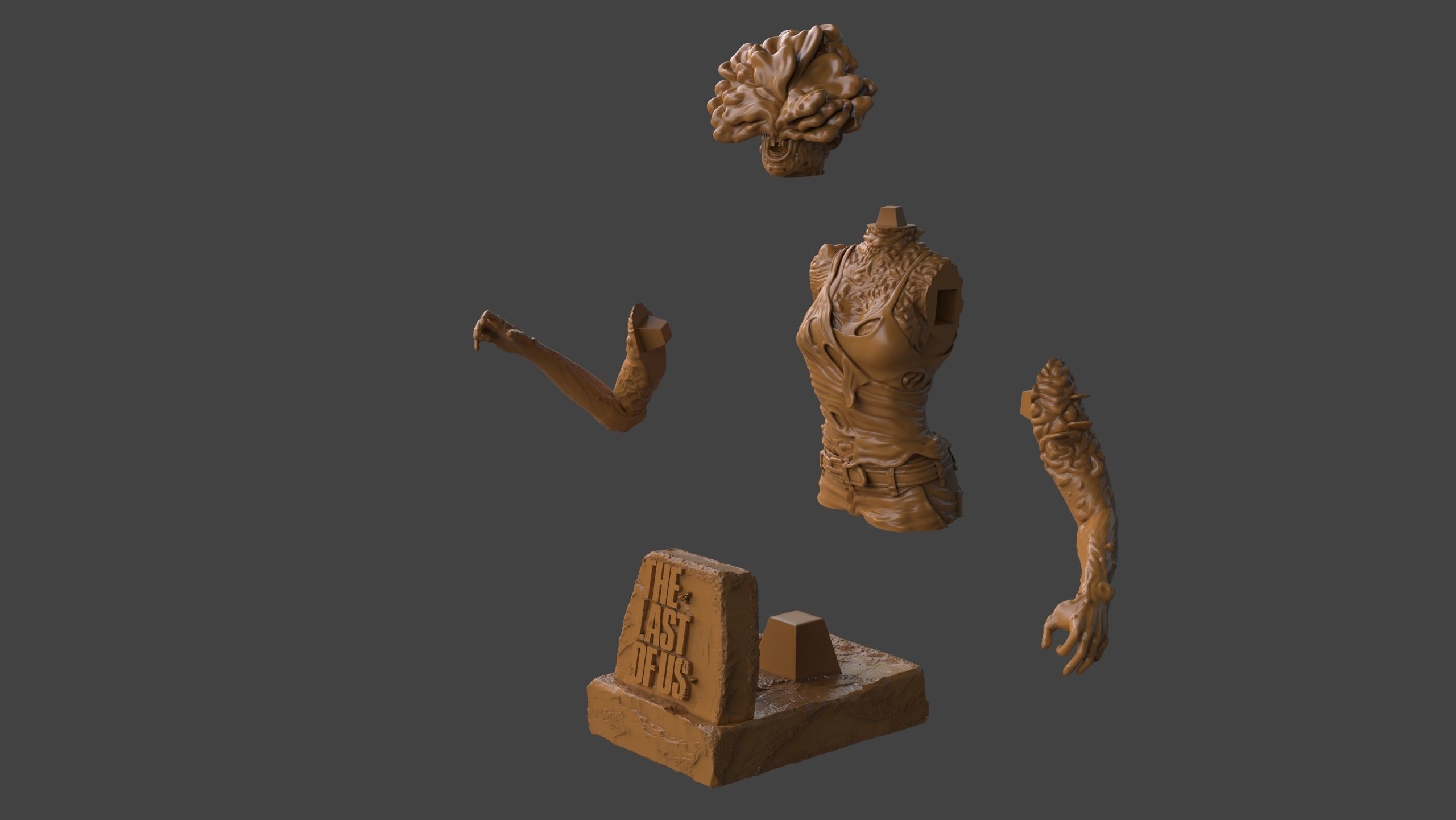 Clicker Bust 3D print model_9