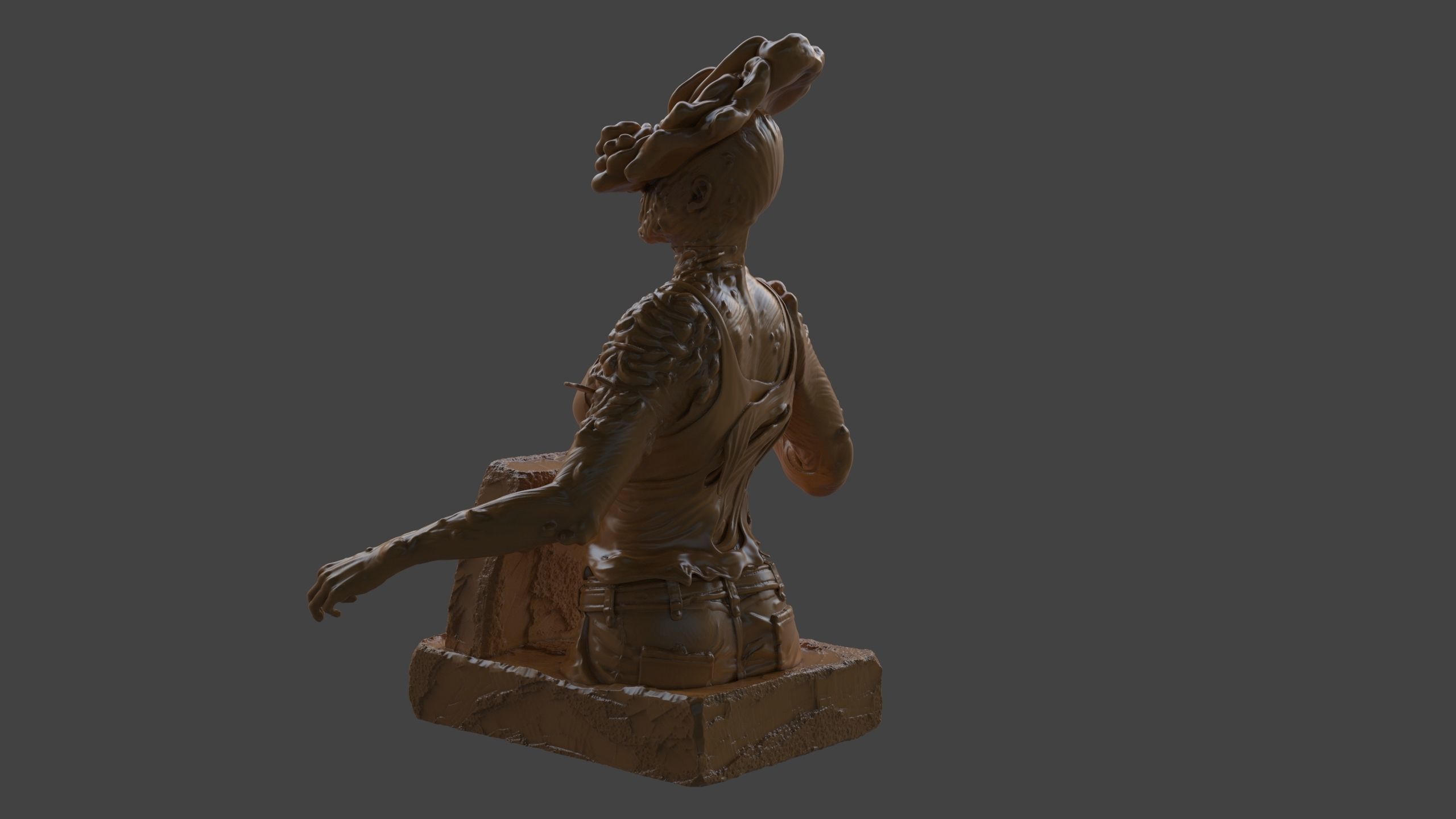 Clicker Bust 3D print model_5