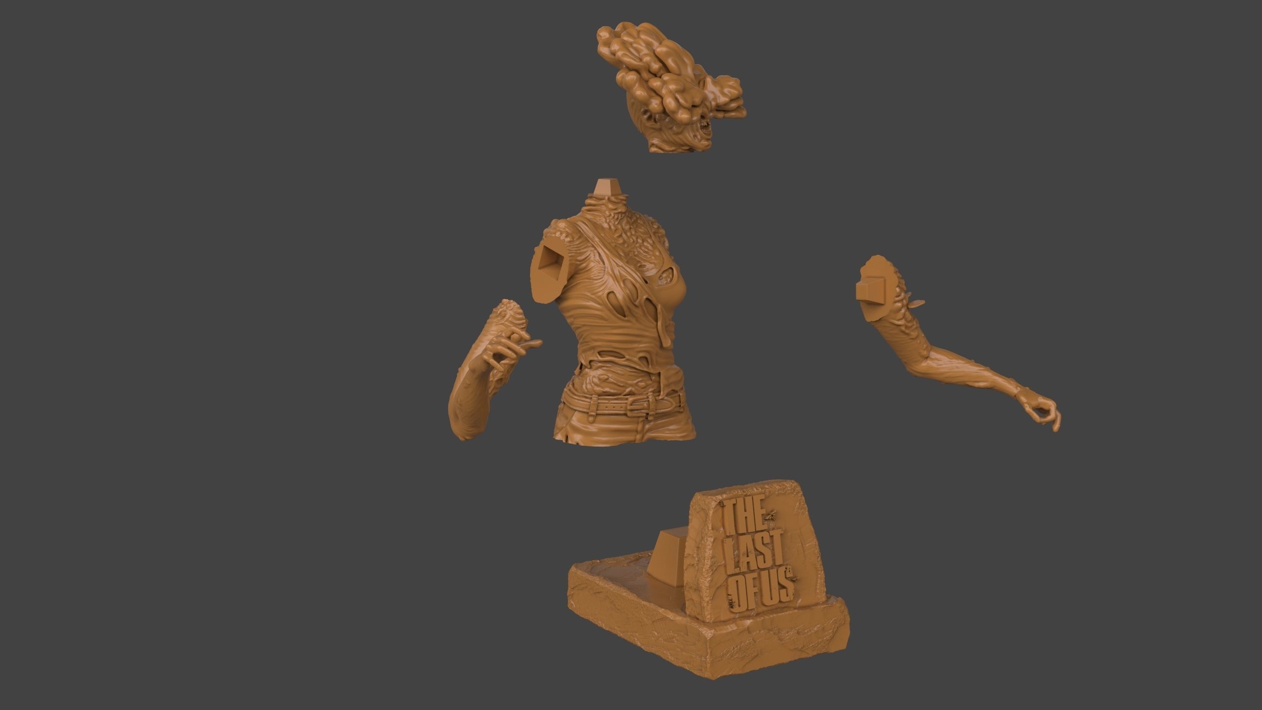 Clicker Bust 3D print model_10