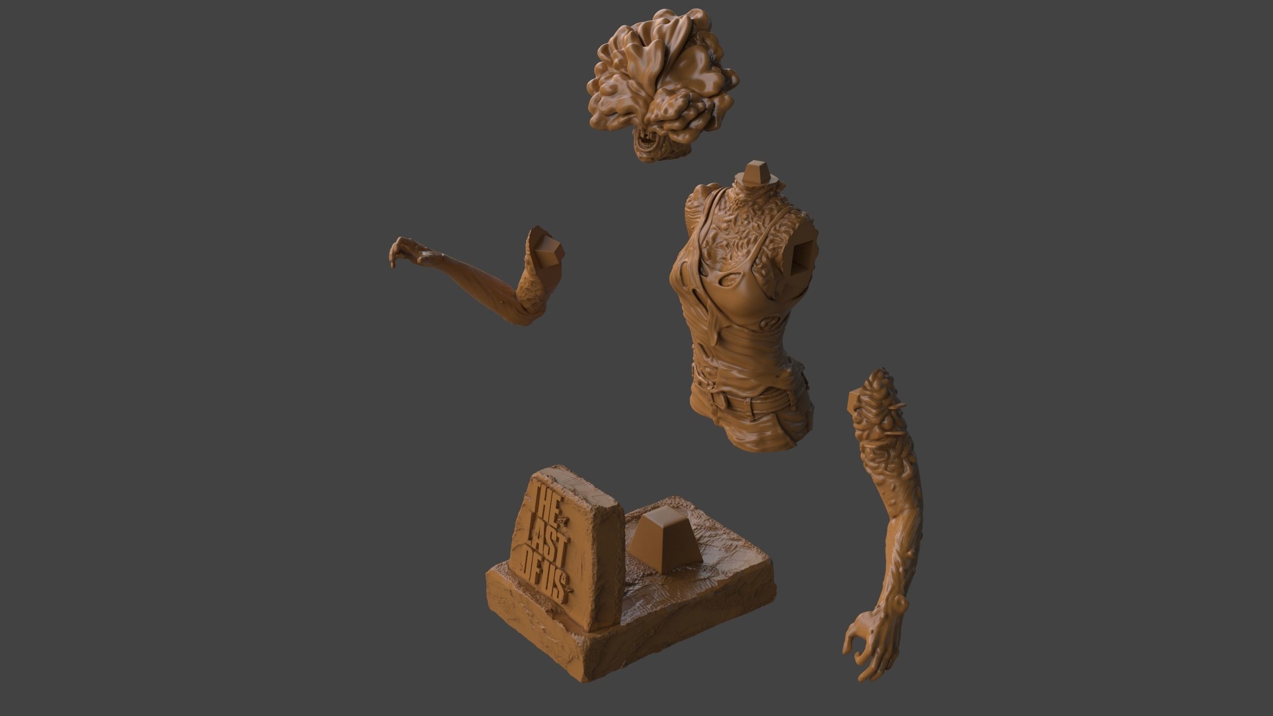 Clicker Bust 3D print model_15