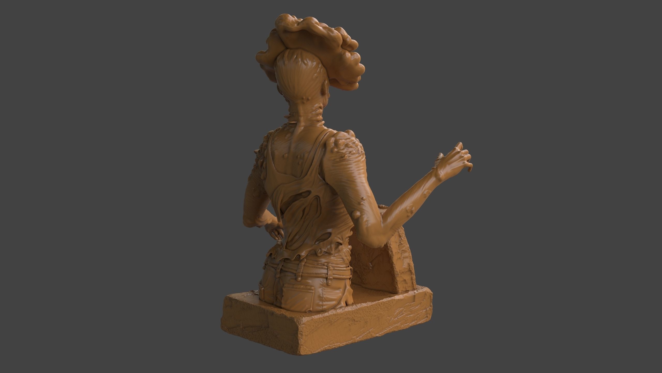 Clicker Bust 3D print model_4