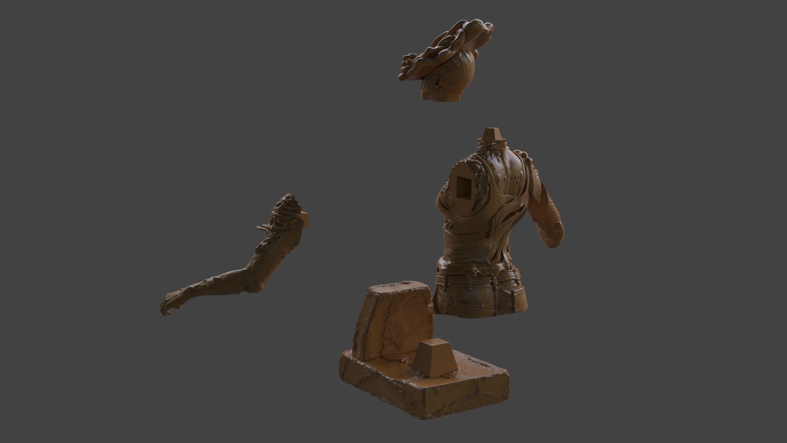 Clicker Bust 3D print model_13