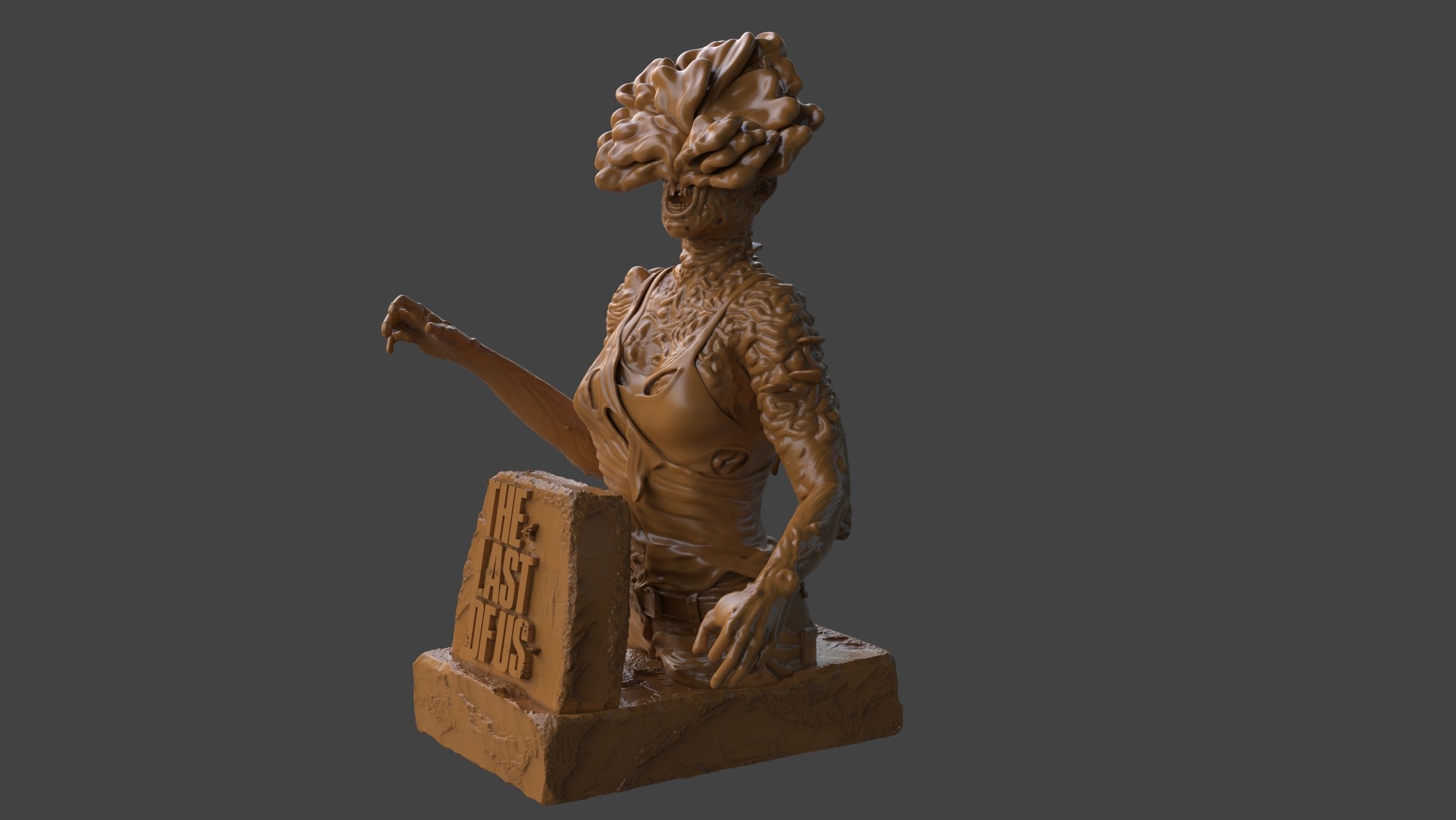 Clicker Bust 3D print model_7
