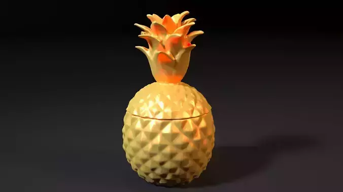Pineapple box 3D print model
