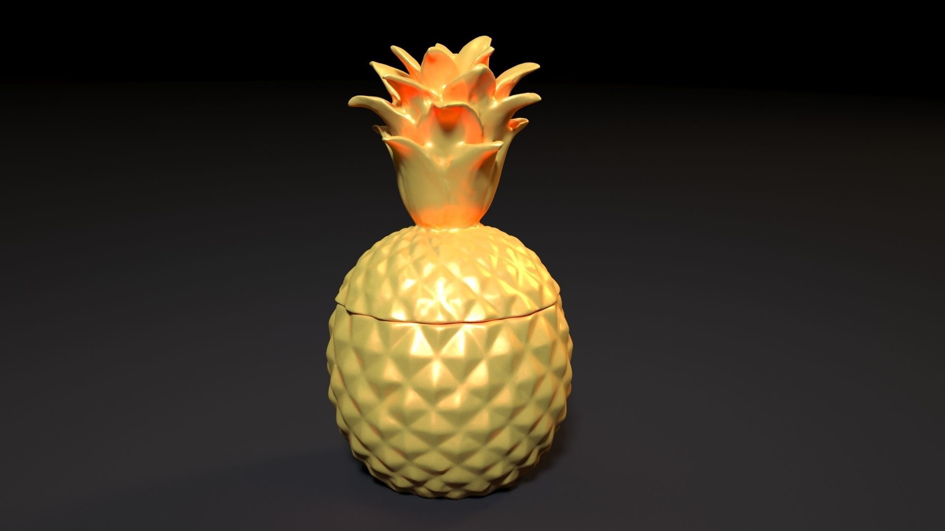 Pineapple box 3D print model_14