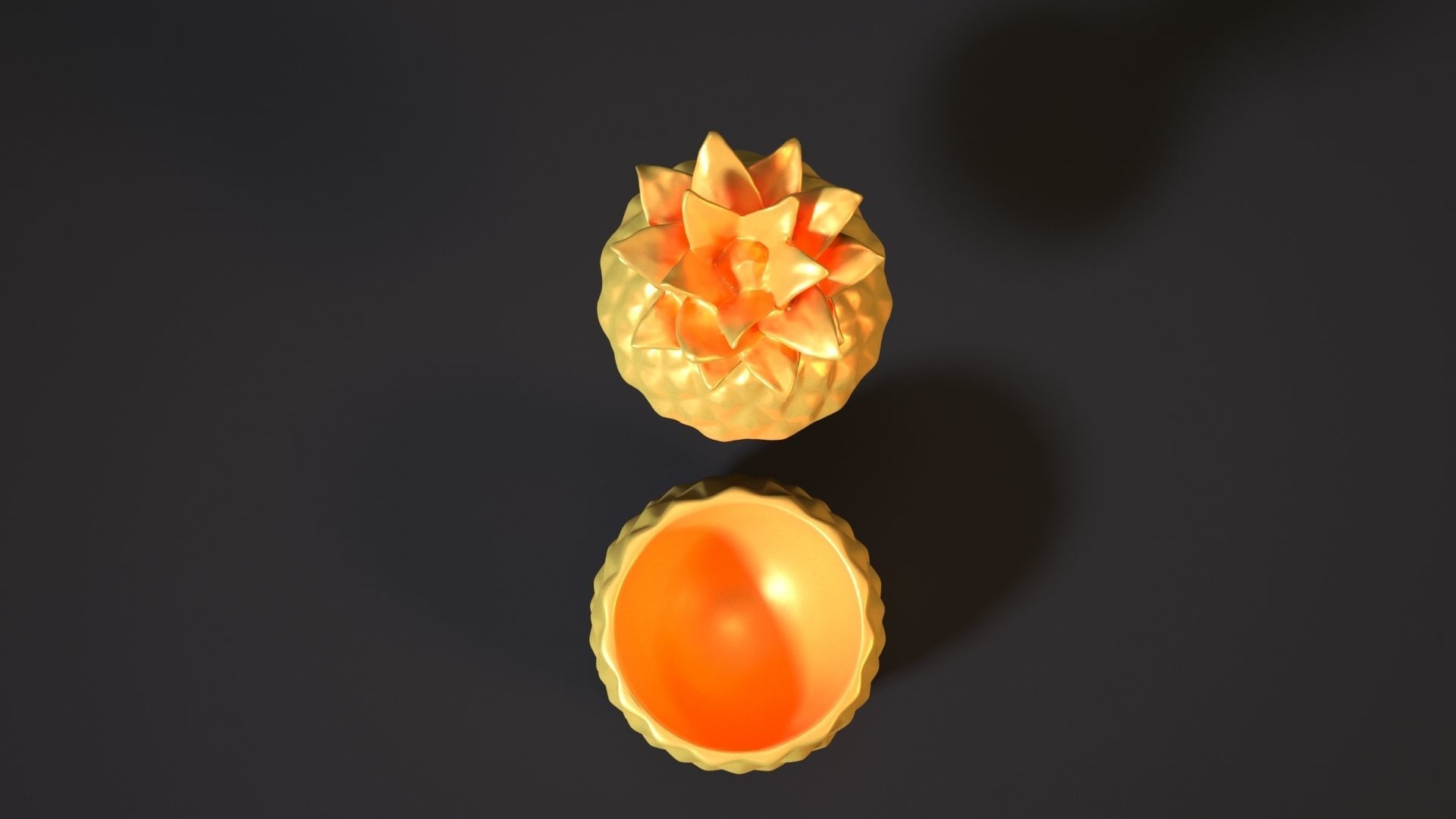 Pineapple box 3D print model_17