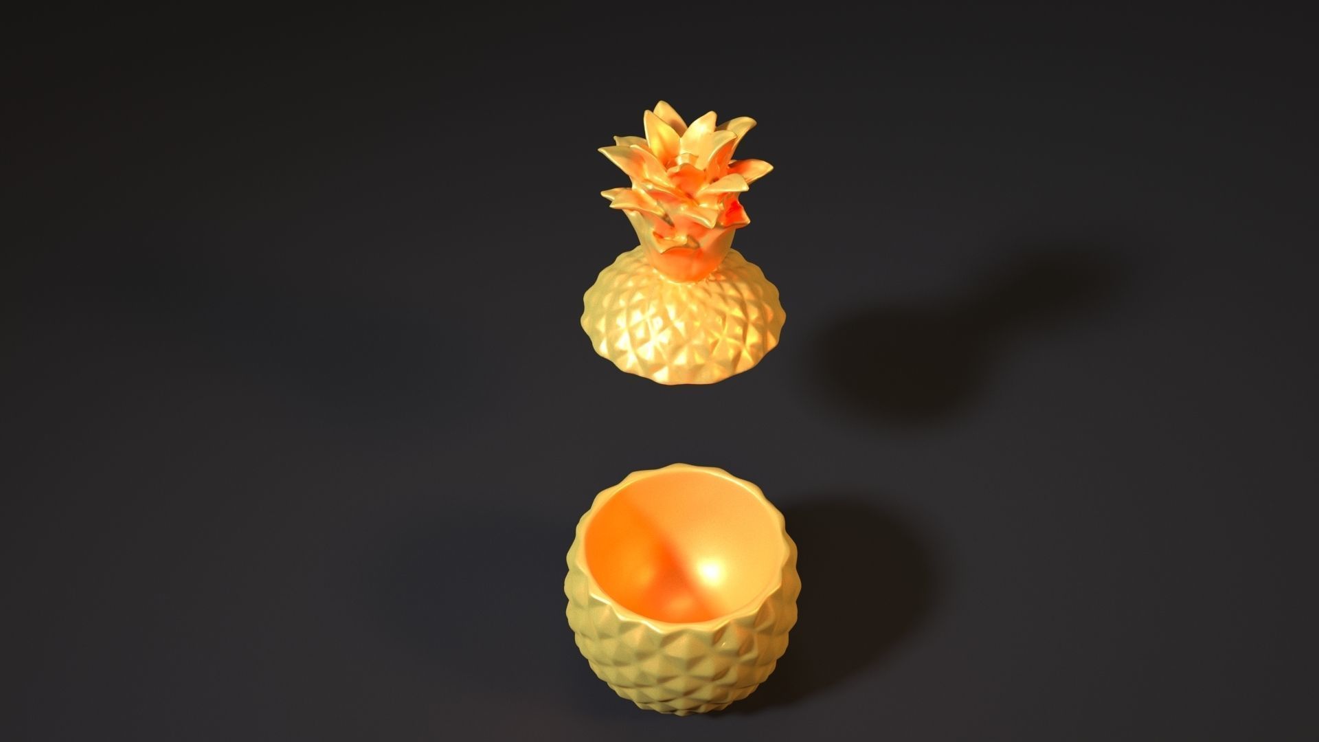 Pineapple box 3D print model_15