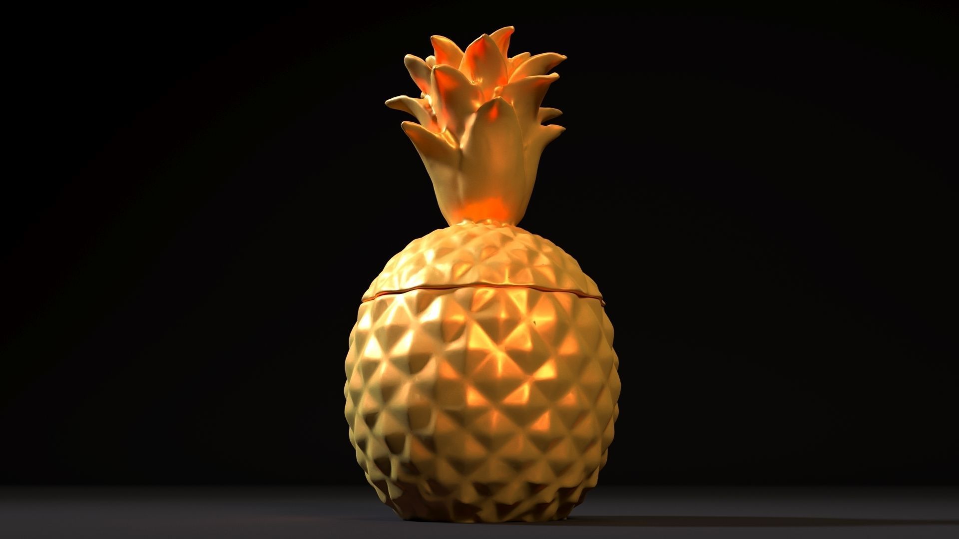 Pineapple box 3D print model_19