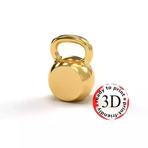 pendant Kettle bell for engraving  3D print model