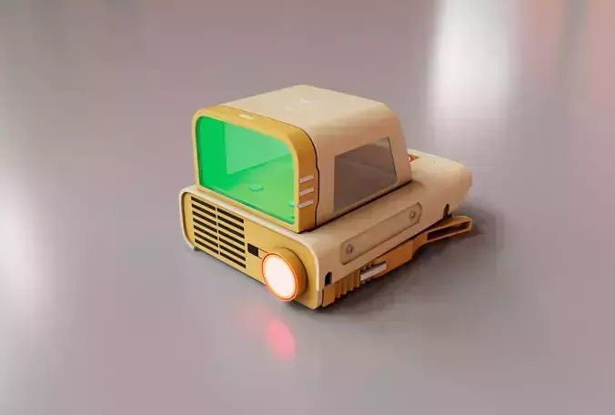 SharpFocus Telescopic Sight V1 Low-poly 3D model