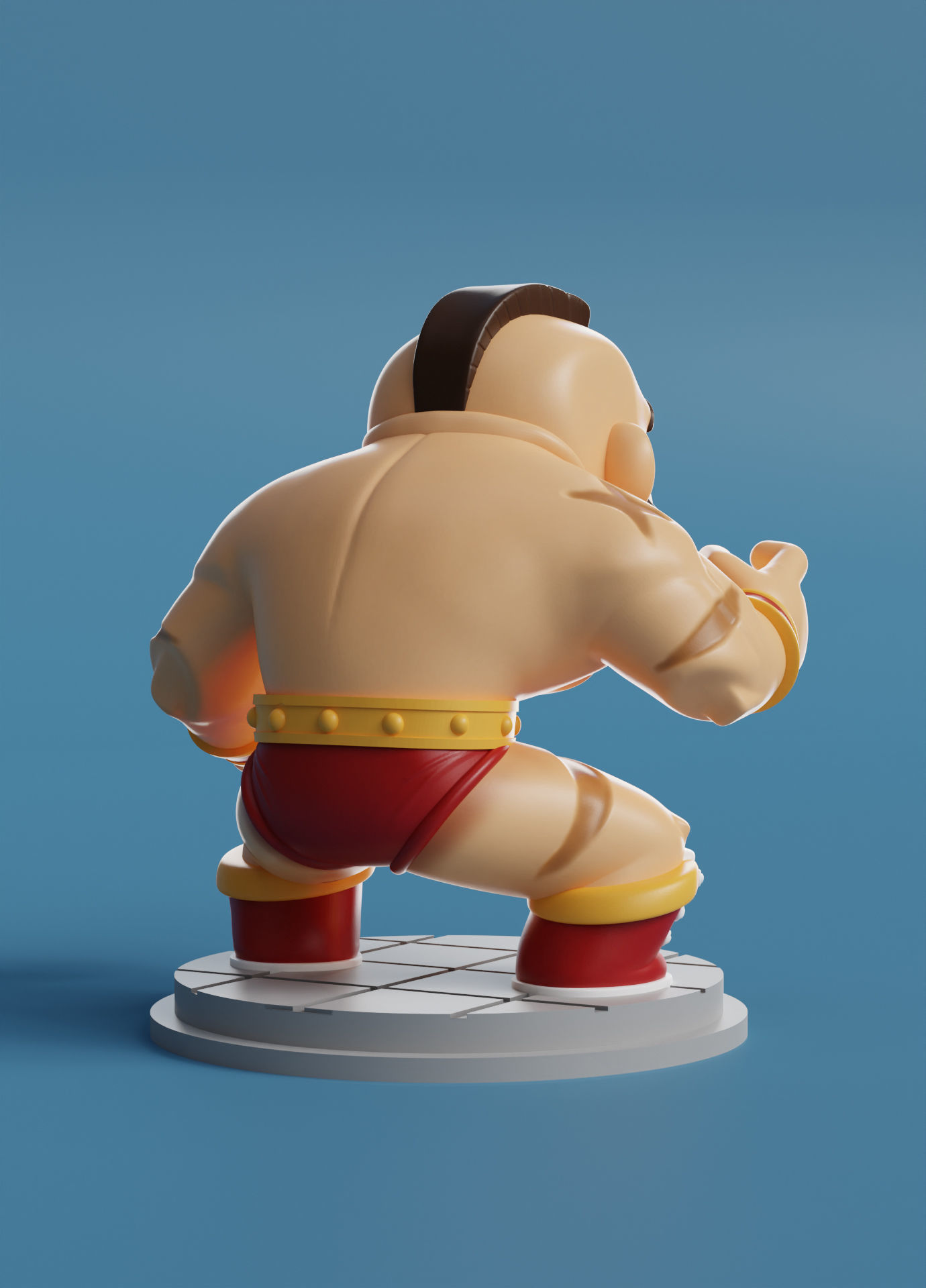 ZANGIEF- STREET FIGHTER - chibi 3D print model_2