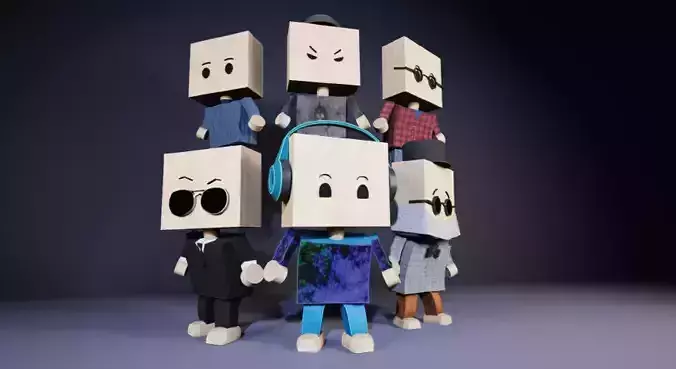 Wooden Bot Characters