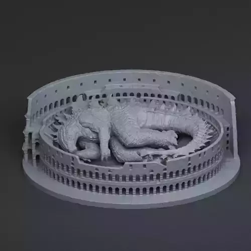 GODZILLA EVOLVED SLEEP COLISEUM - NEW EMPIRE- 3D print model