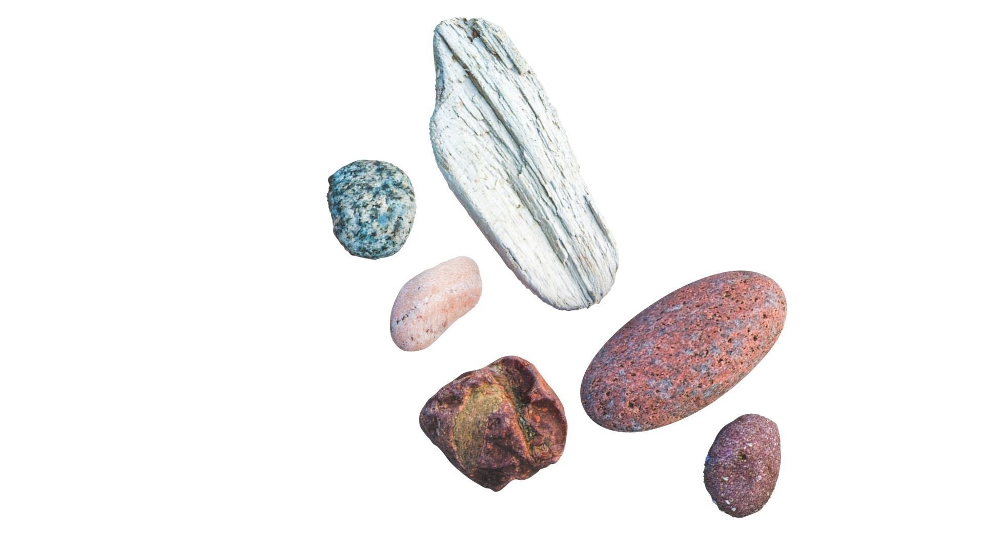 Rocks Set 3D model_8