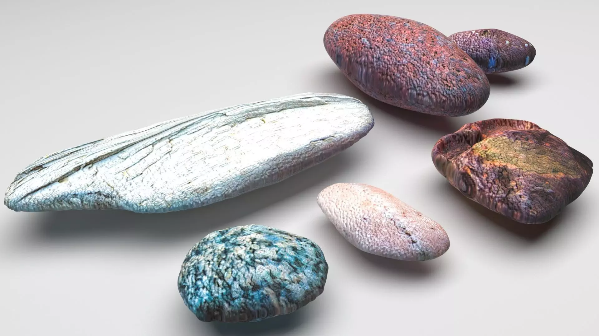 Rocks Set 3D model_0