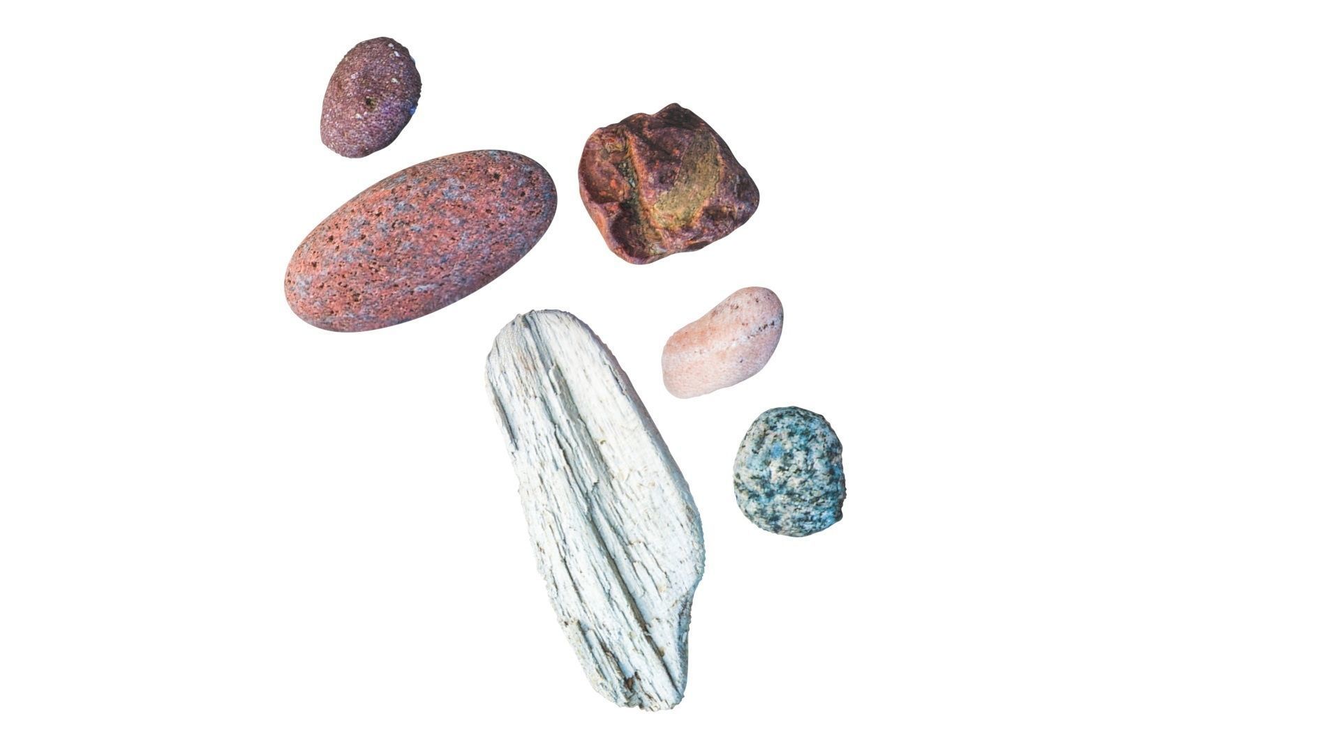 Rocks Set 3D model_10