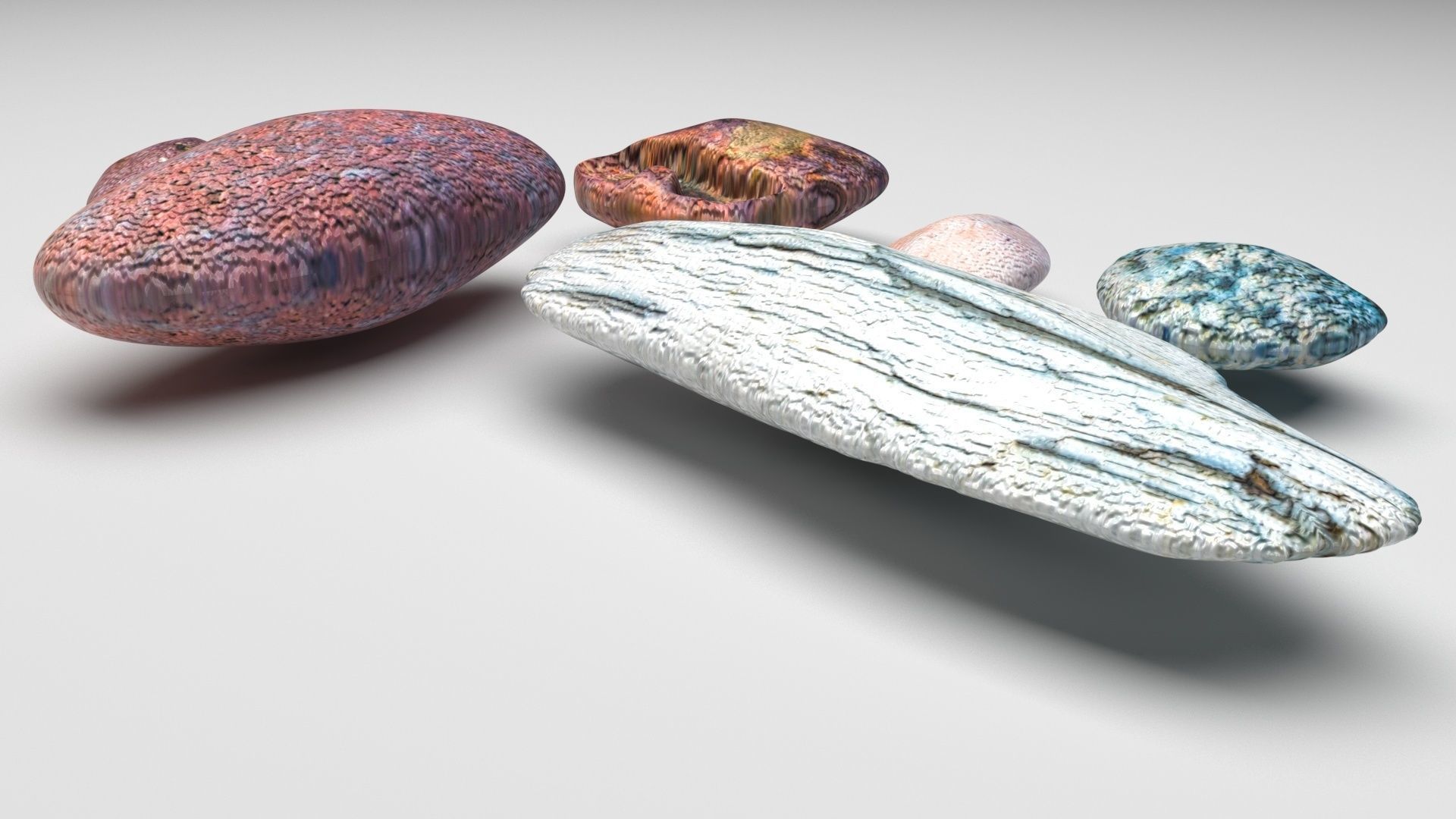Rocks Set 3D model_3