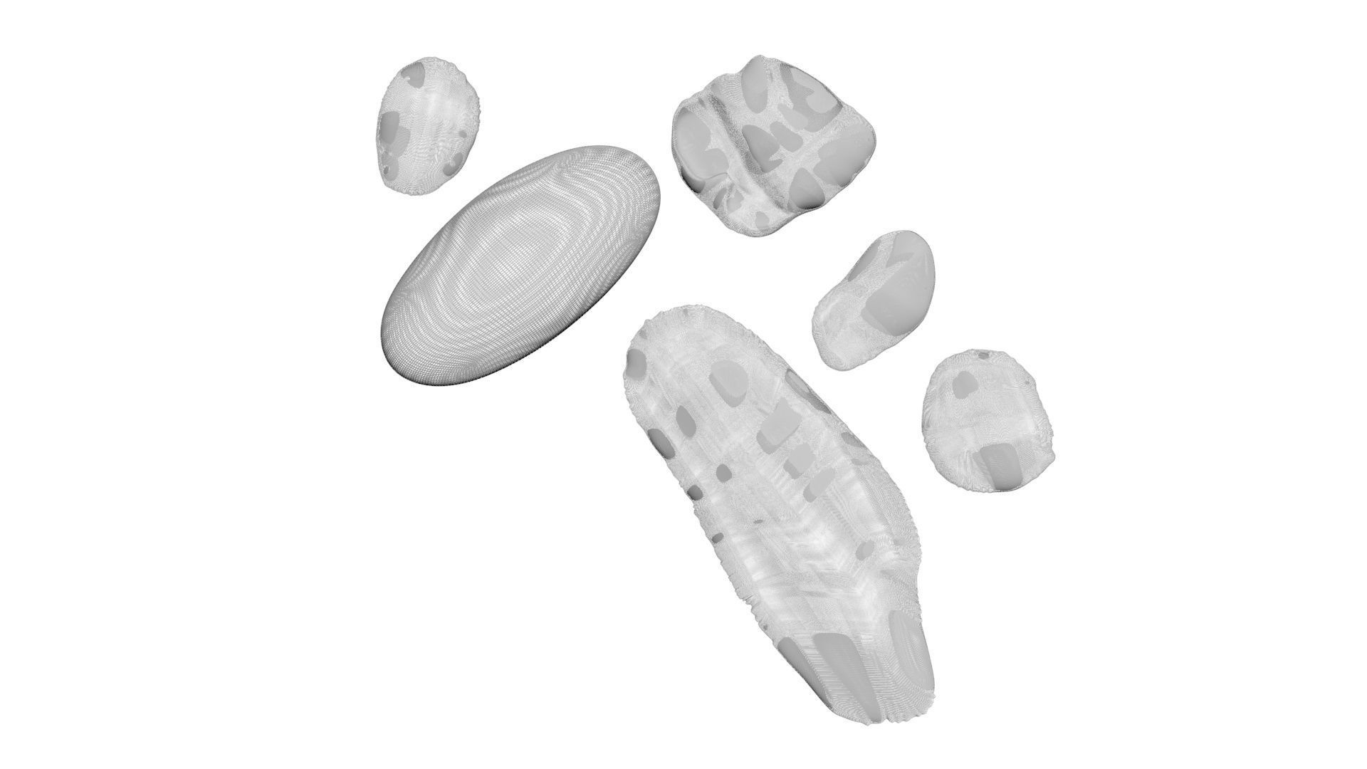 Rocks Set 3D model_21