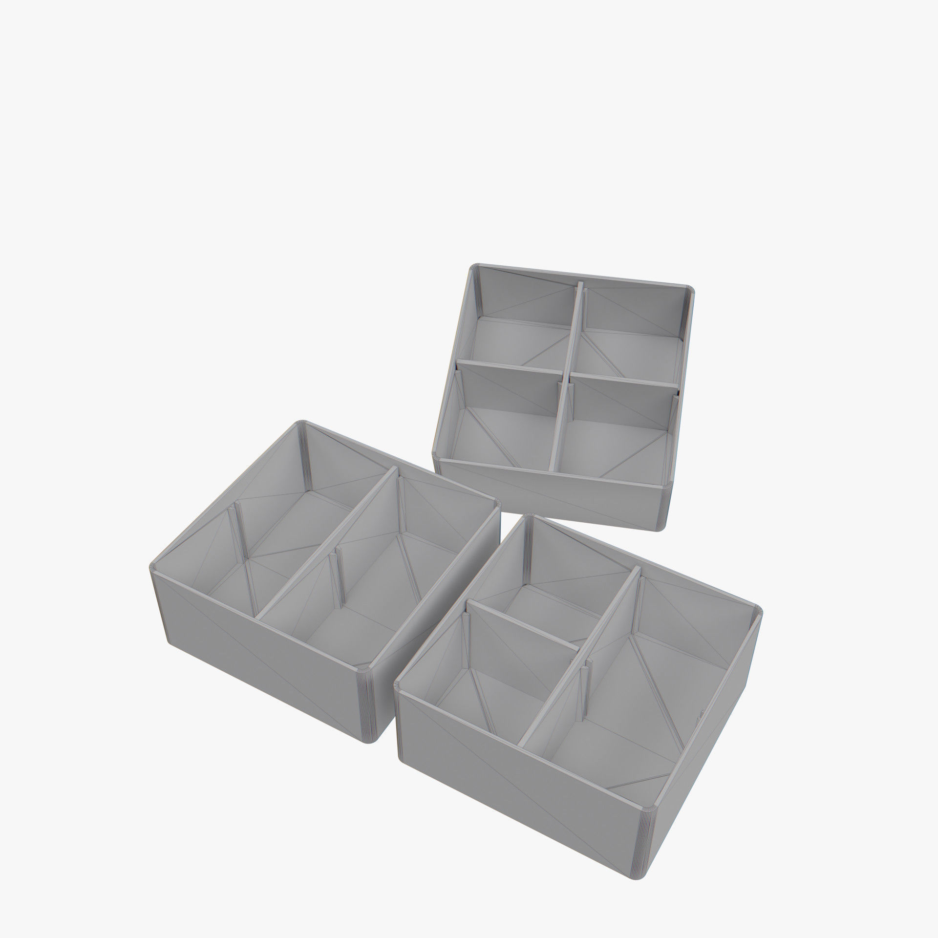 Sorting box 124 x 124 x 56 for 3D Print model 3D print model_1