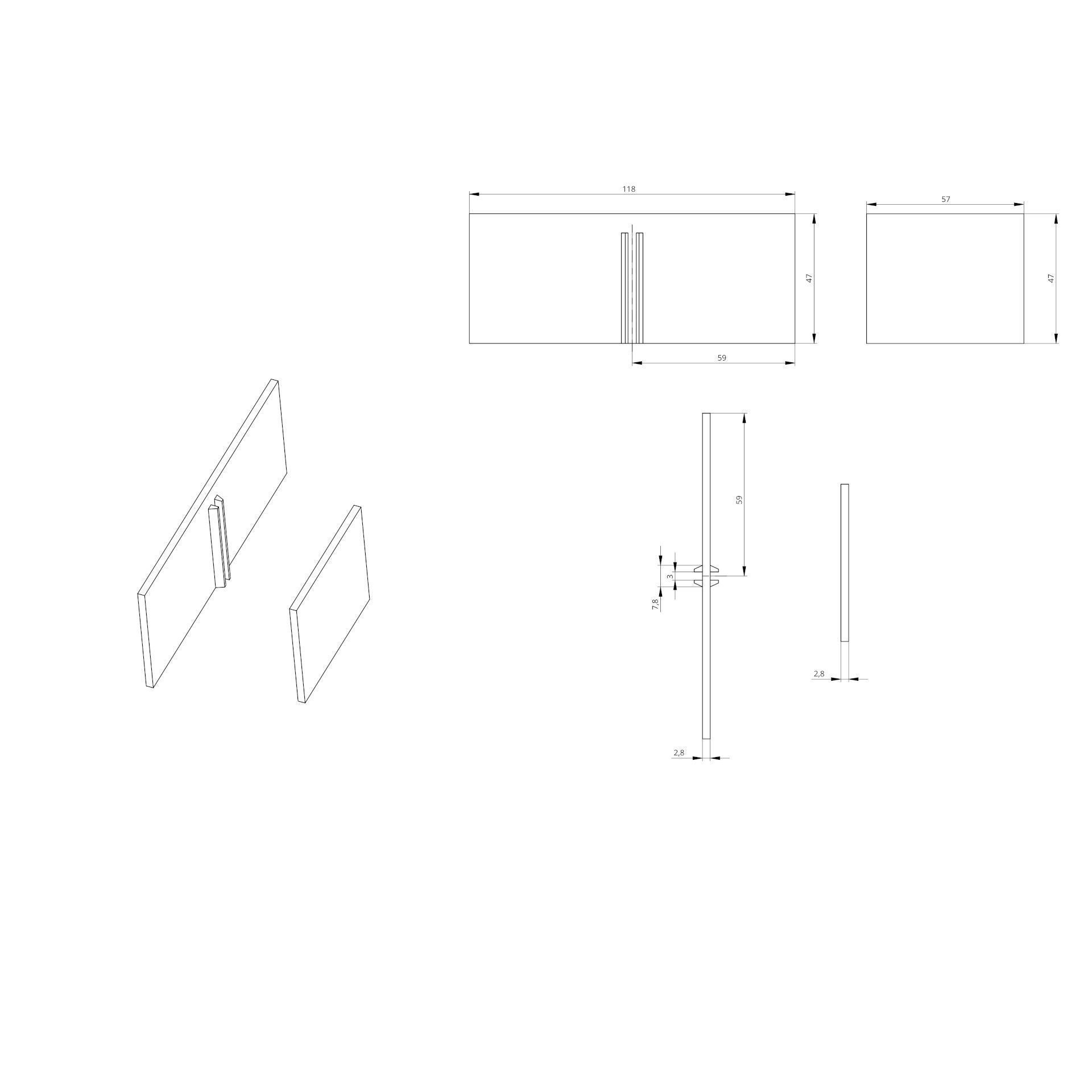 Sorting box 124 x 124 x 56 for 3D Print model 3D print model_4