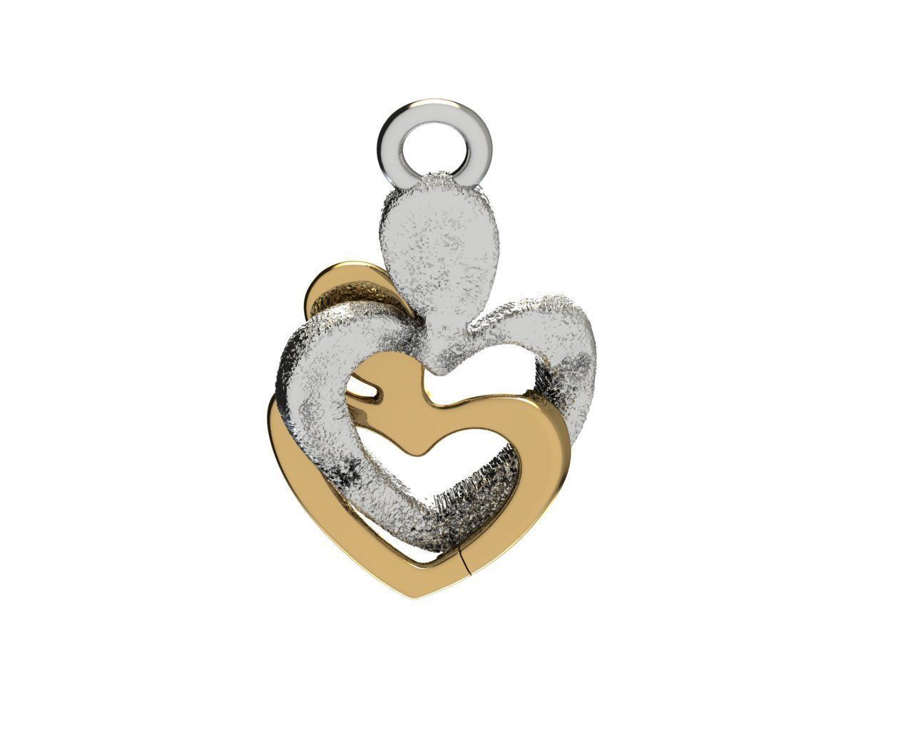 Pendant Embrace 3D print model_4