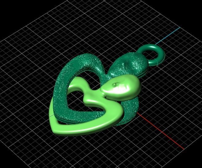 Pendant Embrace 3D print model_7